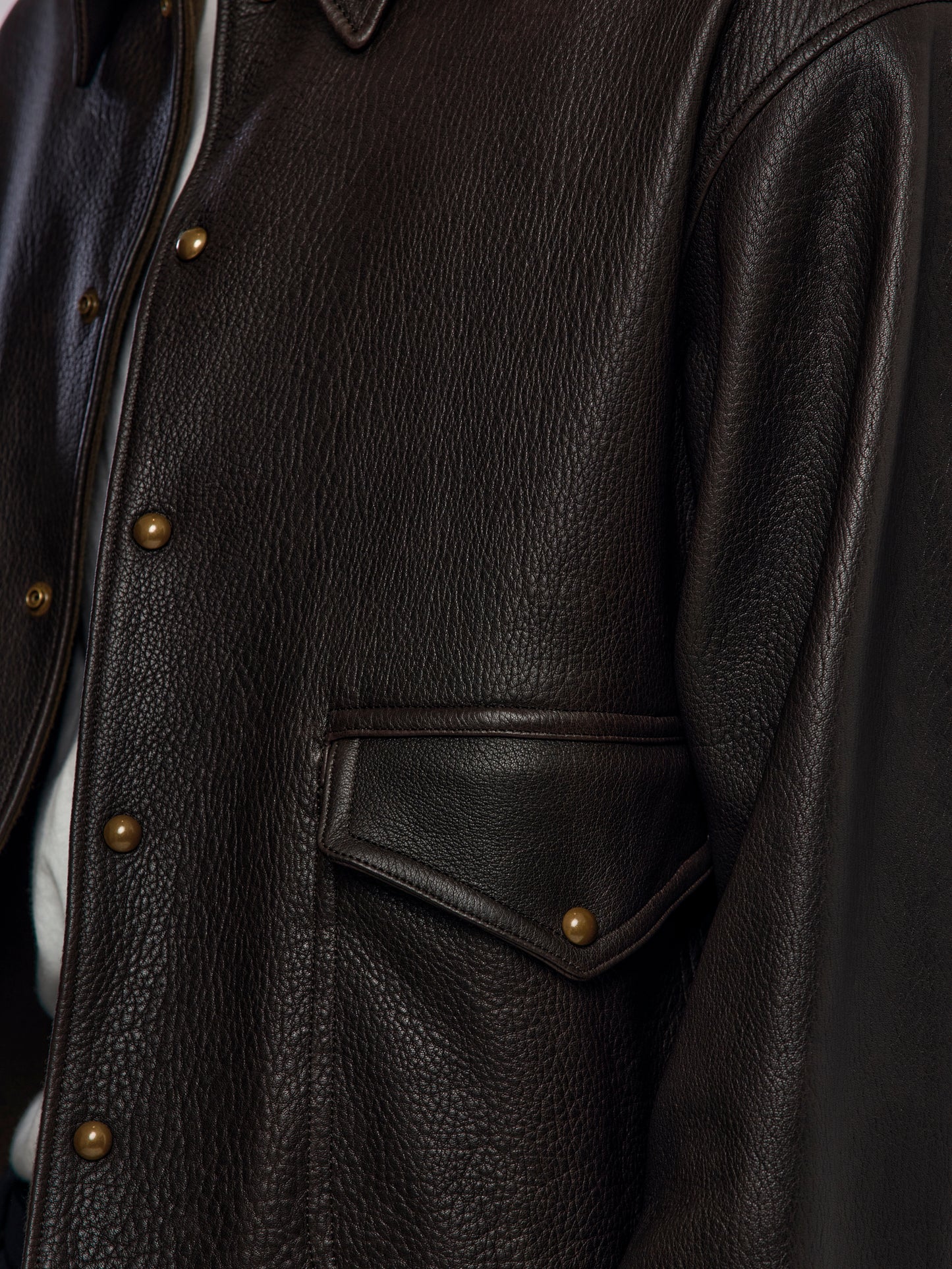 Leather A-1 Flight Jacket (Brown) SIS