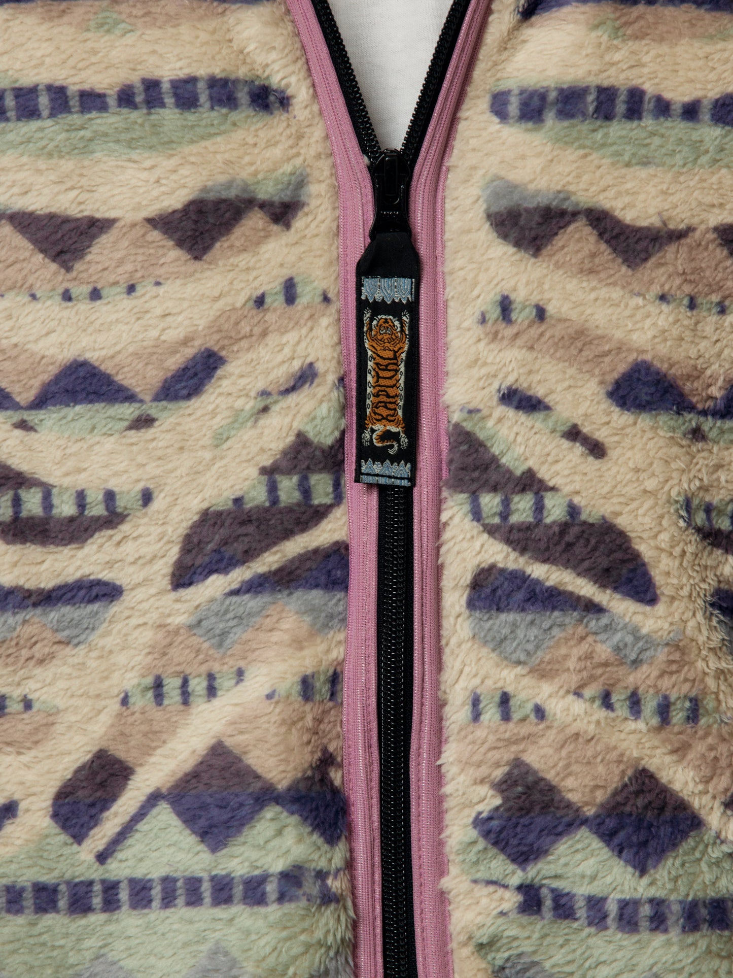 ASHLAND Stripe & BONE Fleece ZIP Blouson (Purple)