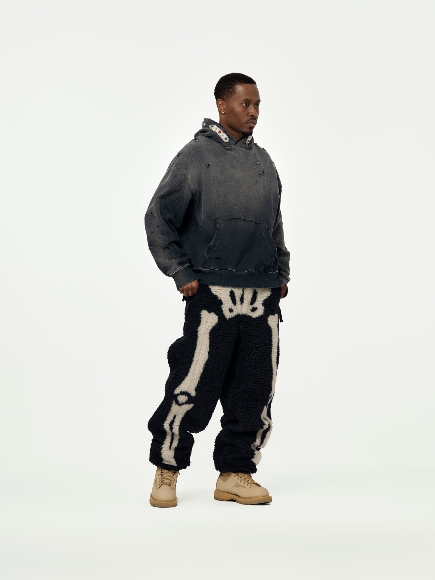 BONE Boa Fleece Fleece Easy Pants (Black)