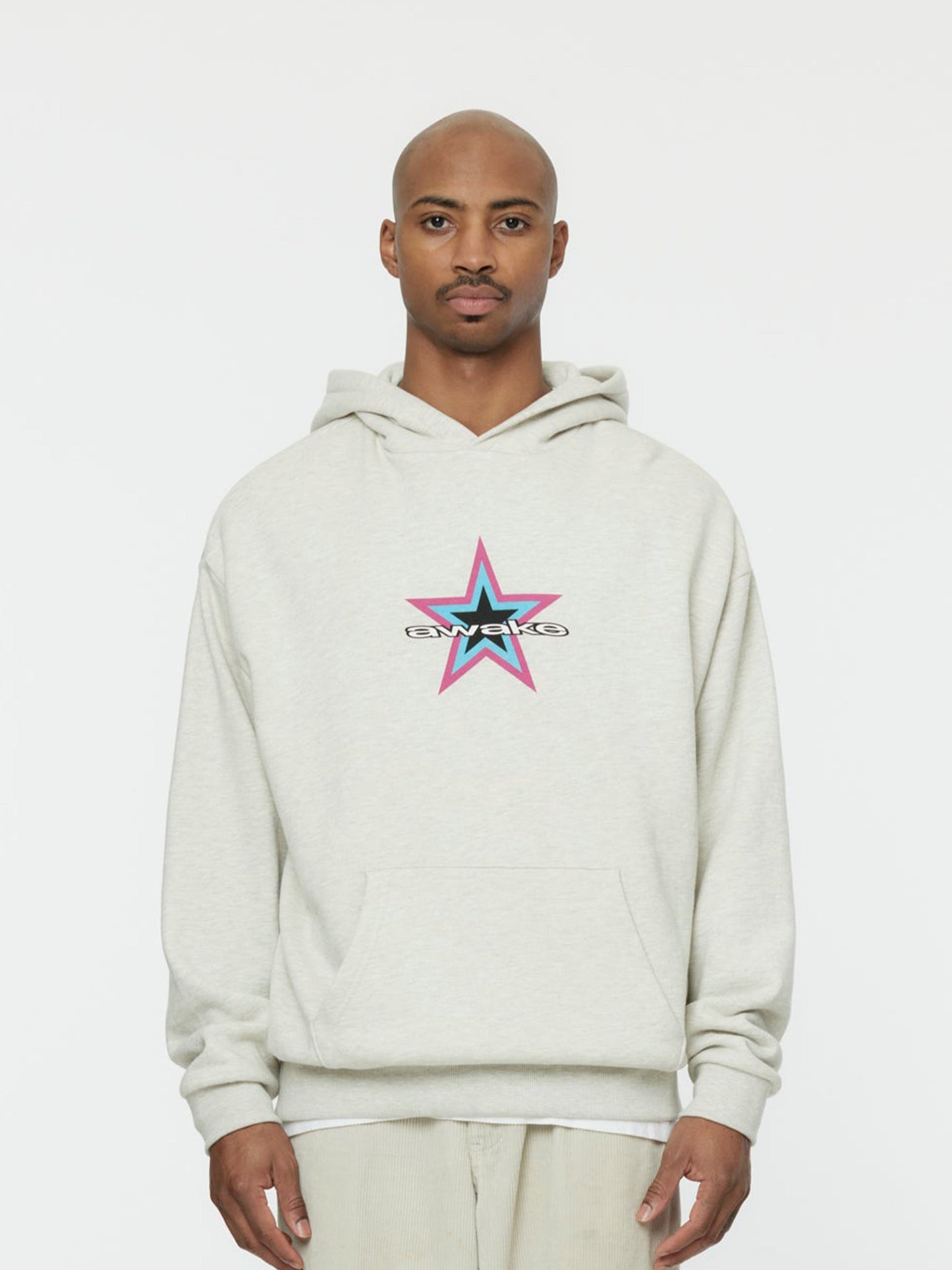 STAR LOGO HOODIE (HEATHER GREY)