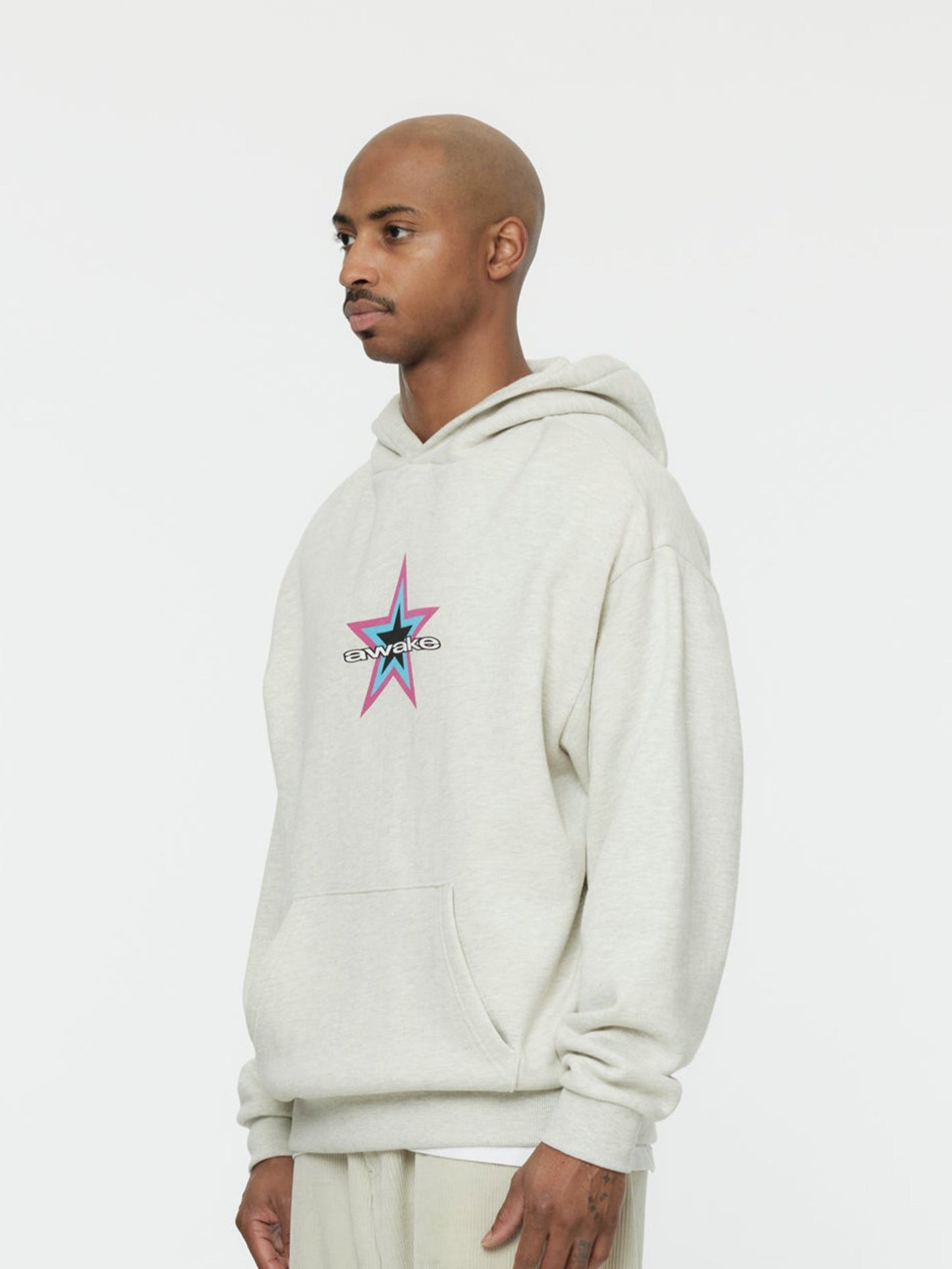 STAR LOGO HOODIE (HEATHER GREY)