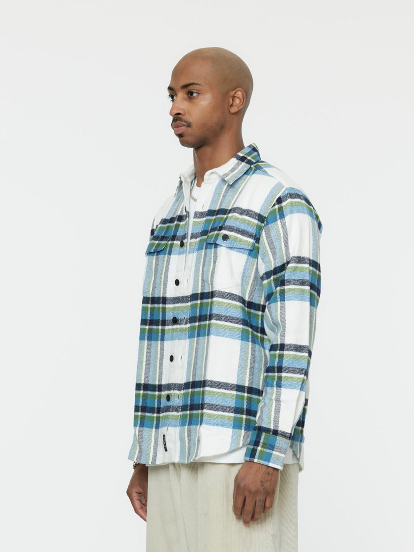Herringbone Heavyweight Flannel (White)