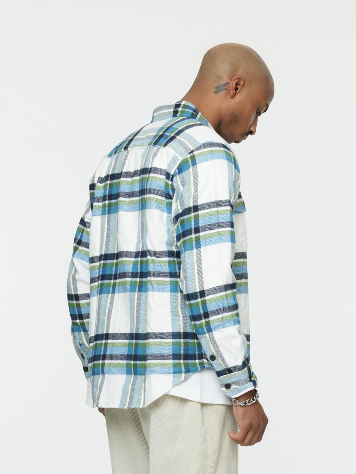 Herringbone Heavyweight Flannel (White)