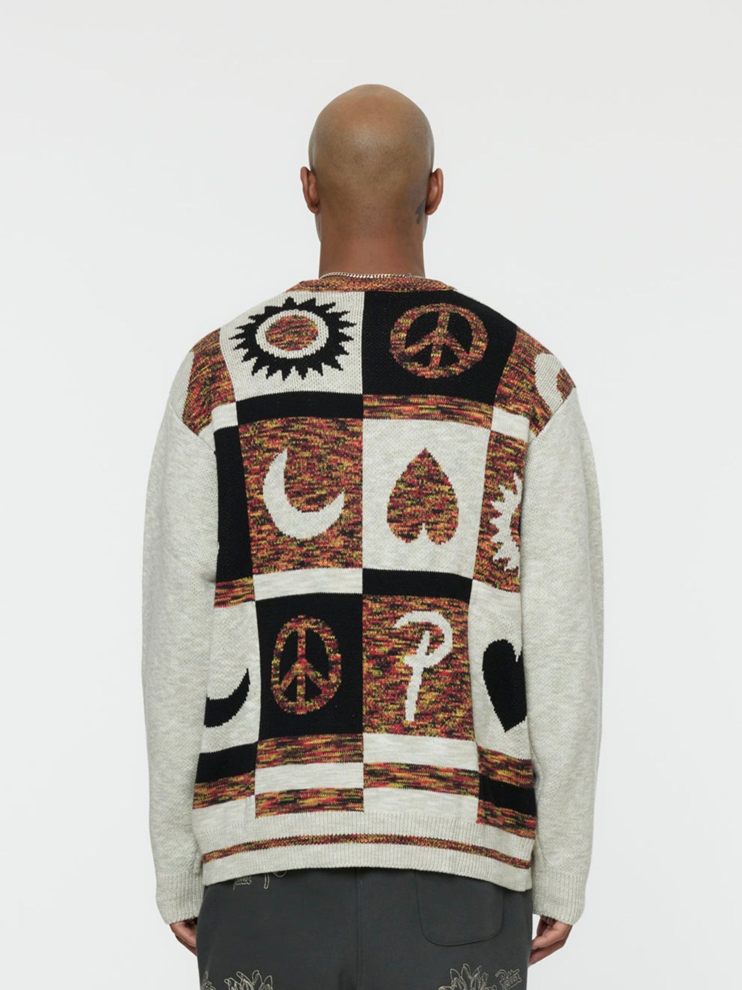 JACQUARD CRAYON KNITTED LONGSLEEVE (Dark Blue)