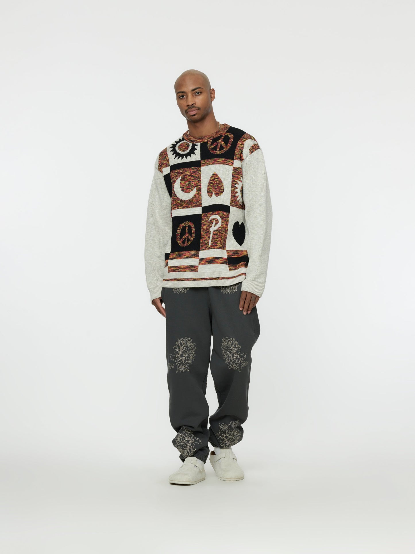 JACQUARD CRAYON KNITTED LONGSLEEVE (Dark Blue)
