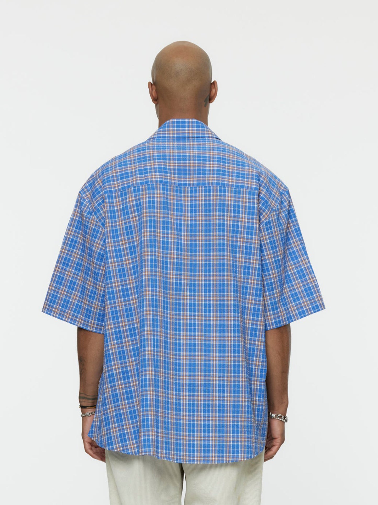 S/S Wrap Shirt (Blue)