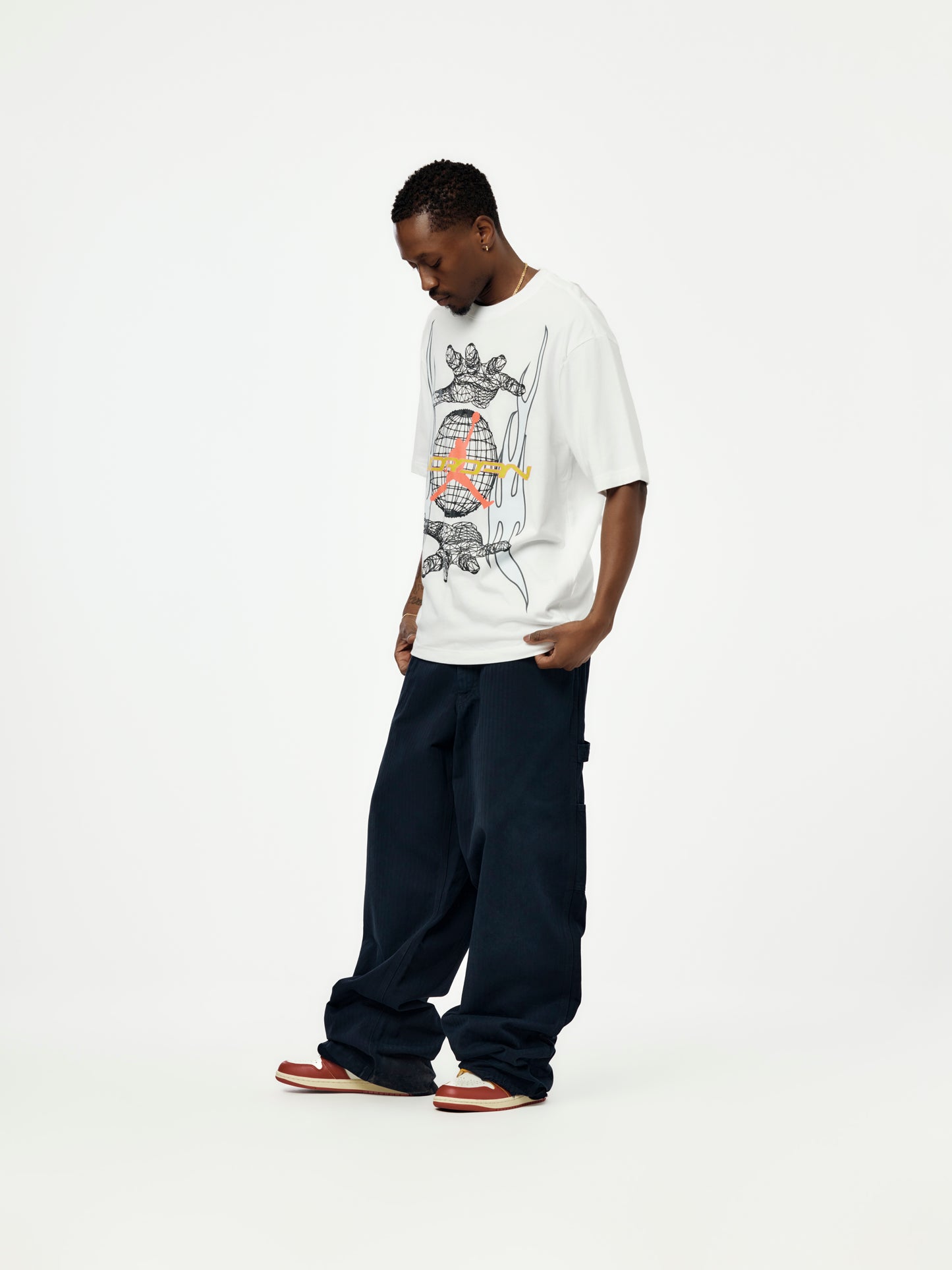 Jordan MJ Hands T-Shirt (WHITE/INFRARED 23)