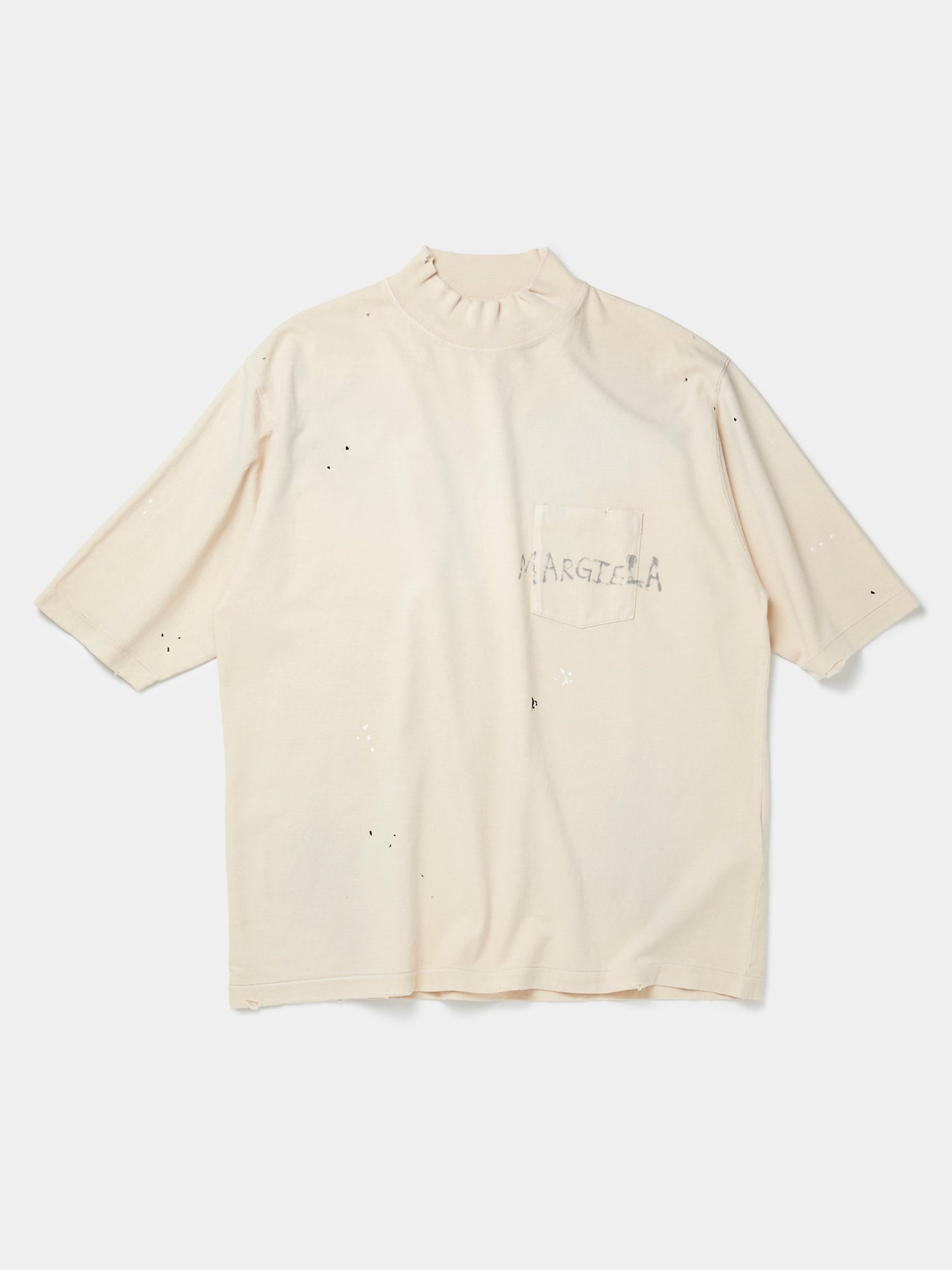 Distressed Pocket Tee (Dirty Ecru)