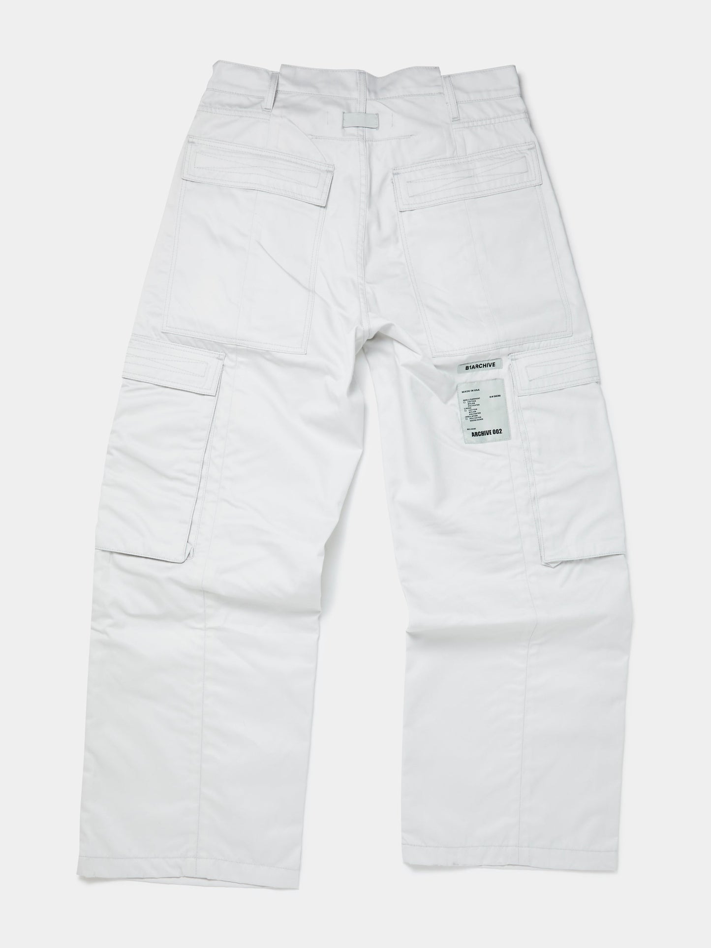 Wide Leg Cargo Pocket Trousers (Cool Grey)