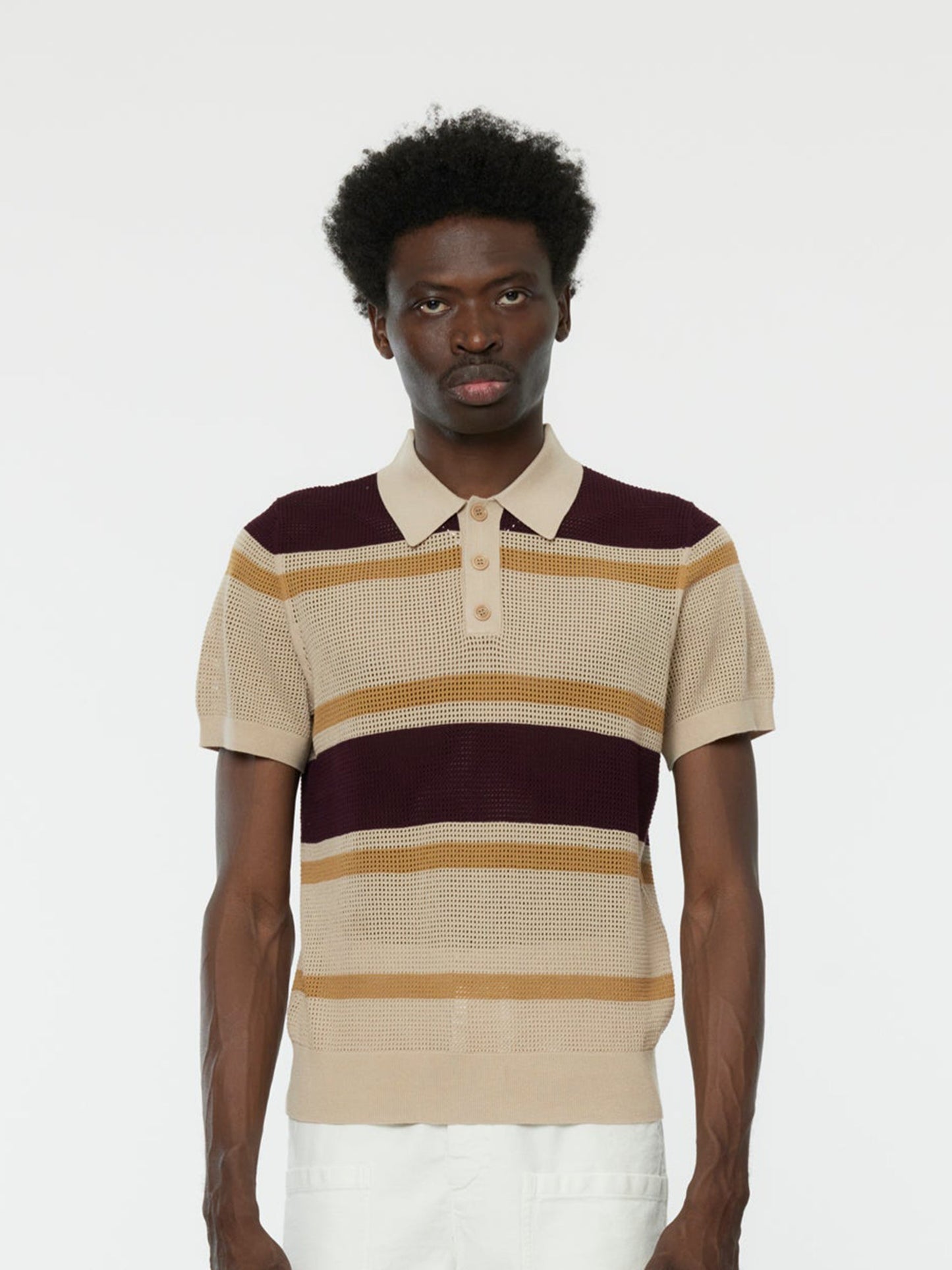 Mindo Knit Polo (Beige)
