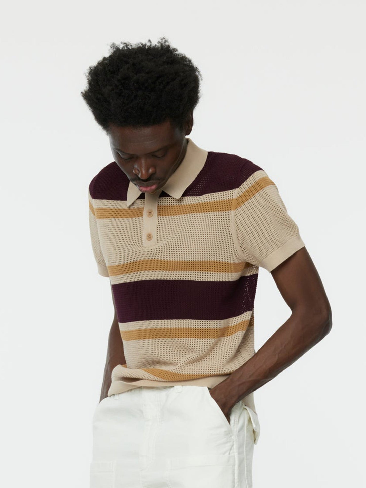 Mindo Knit Polo (Beige)