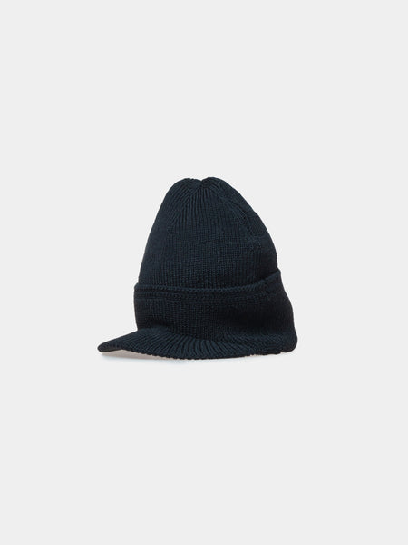 Buy Visvim BLACK VS VISOR KNIT BEANIE (Black) Online at