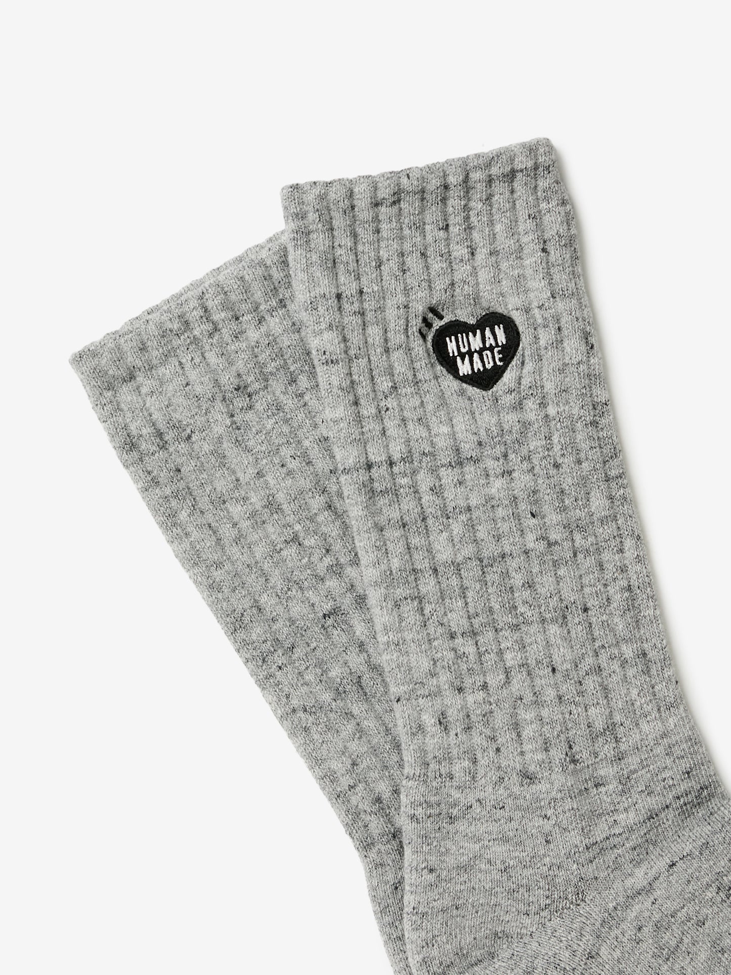 Heart Logo Pile Socks (Gray)