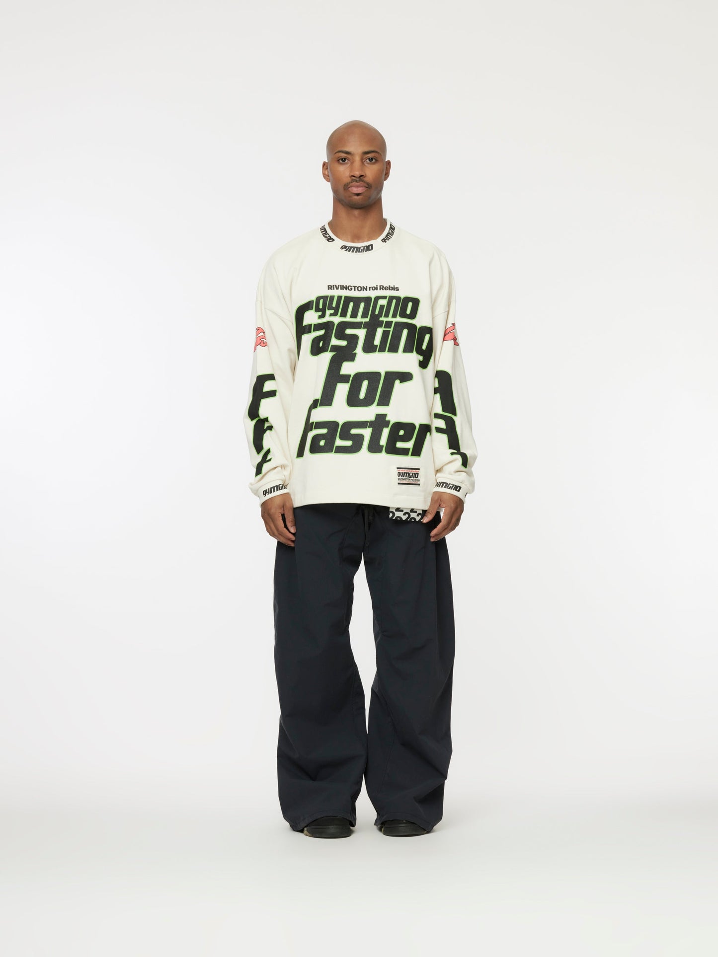 Fasting For Faster LS Tee  (Vintage White)