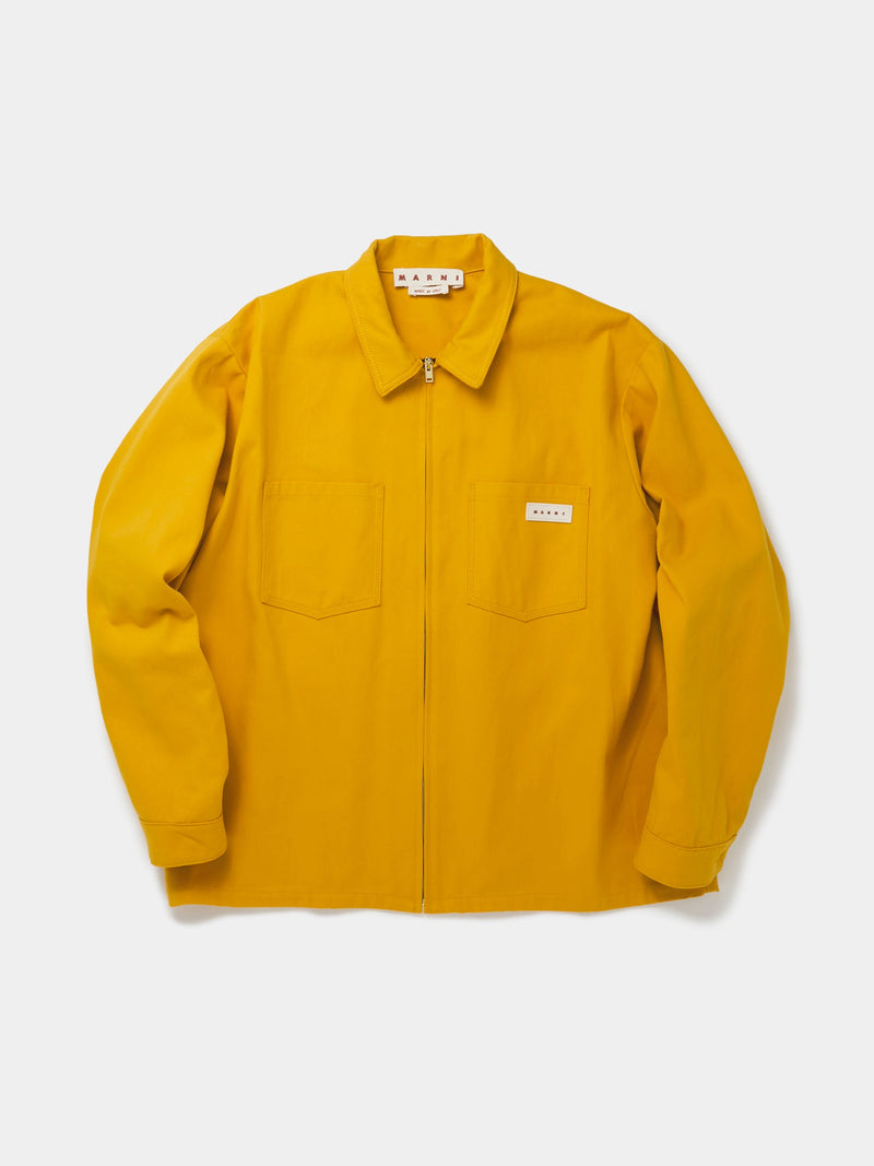 Garbardine Workwear Shirt (Light Orange)