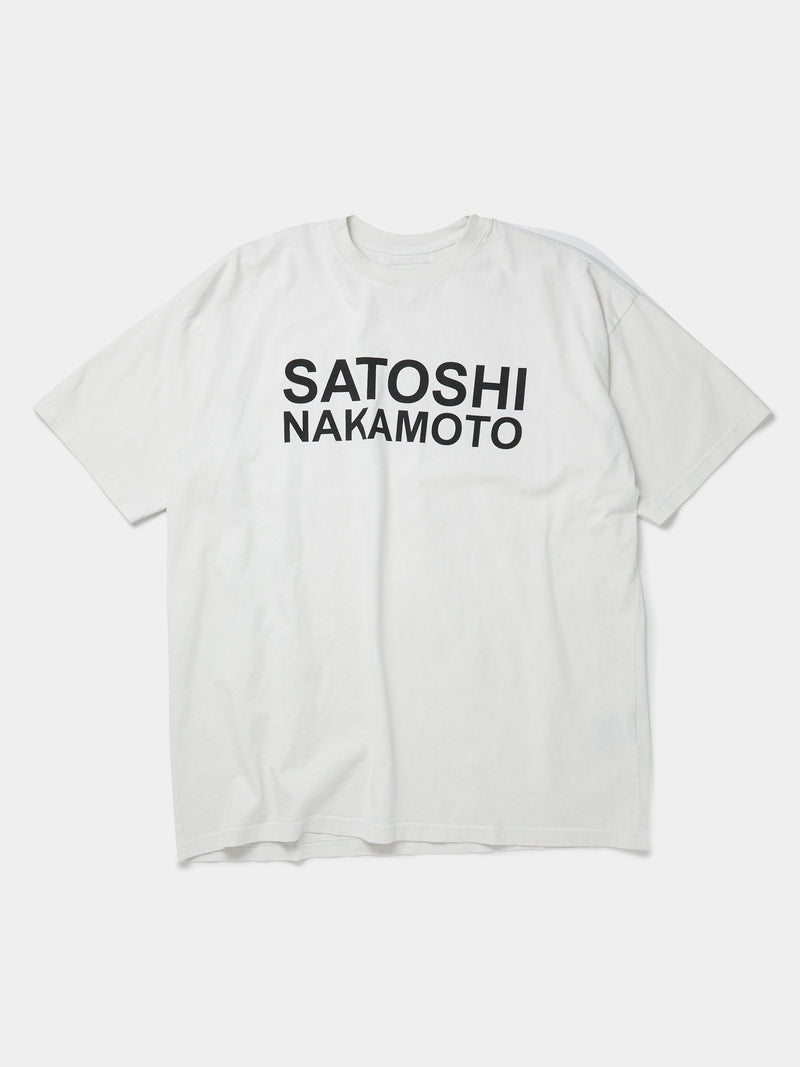 Satoshi Logo S/S Tee (White)