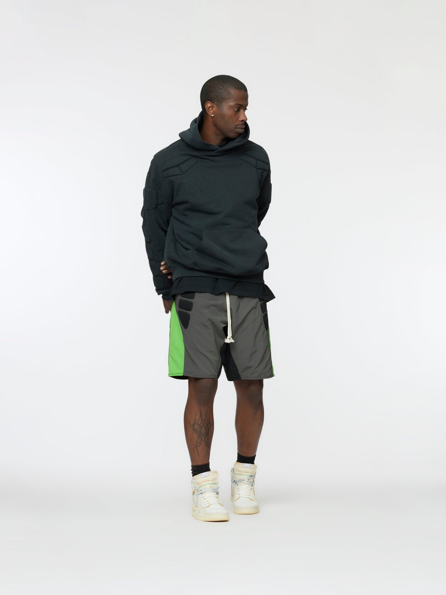 Tech Shorts (Grey/Black/Neon Green)