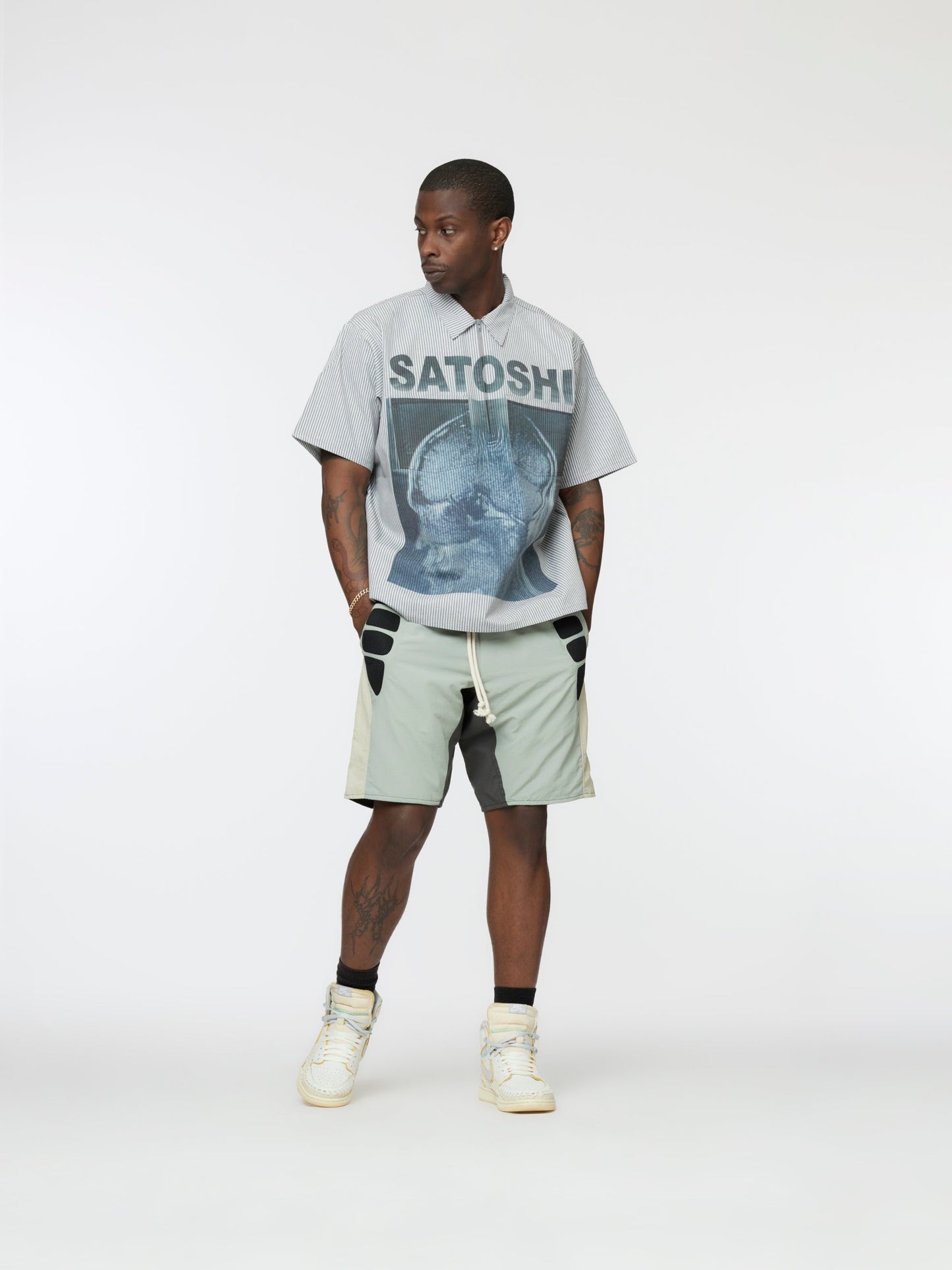 Tech Shorts (Grey/Cream/Charcoal)