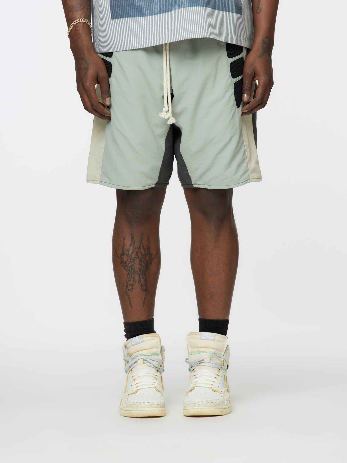 Tech Shorts (Grey/Cream/Charcoal)