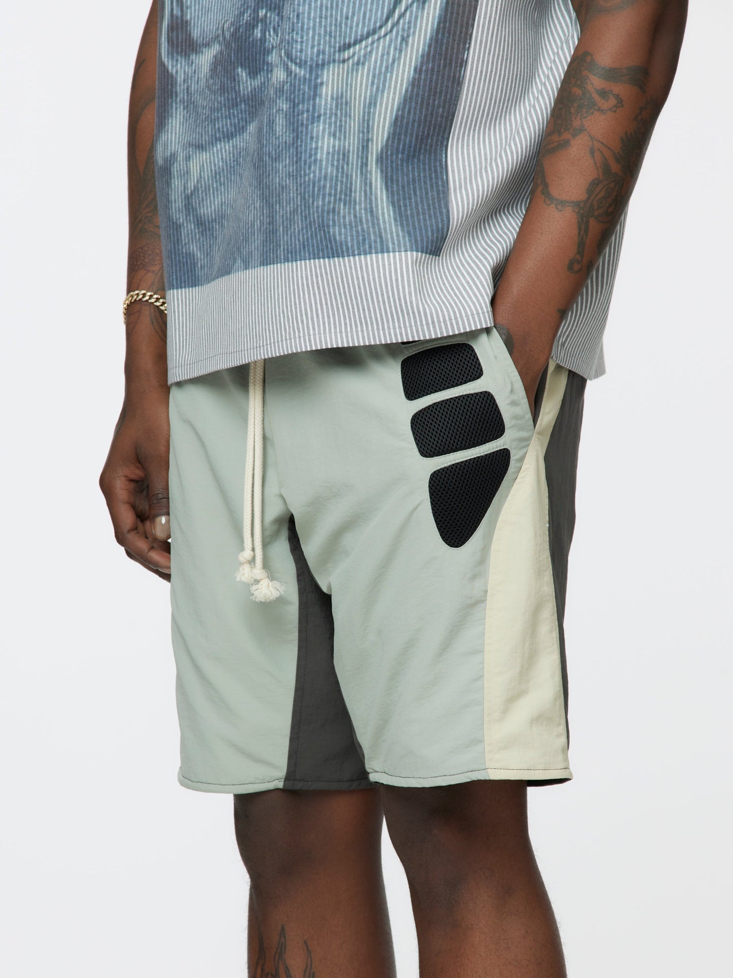 Tech Shorts (Grey/Cream/Charcoal)