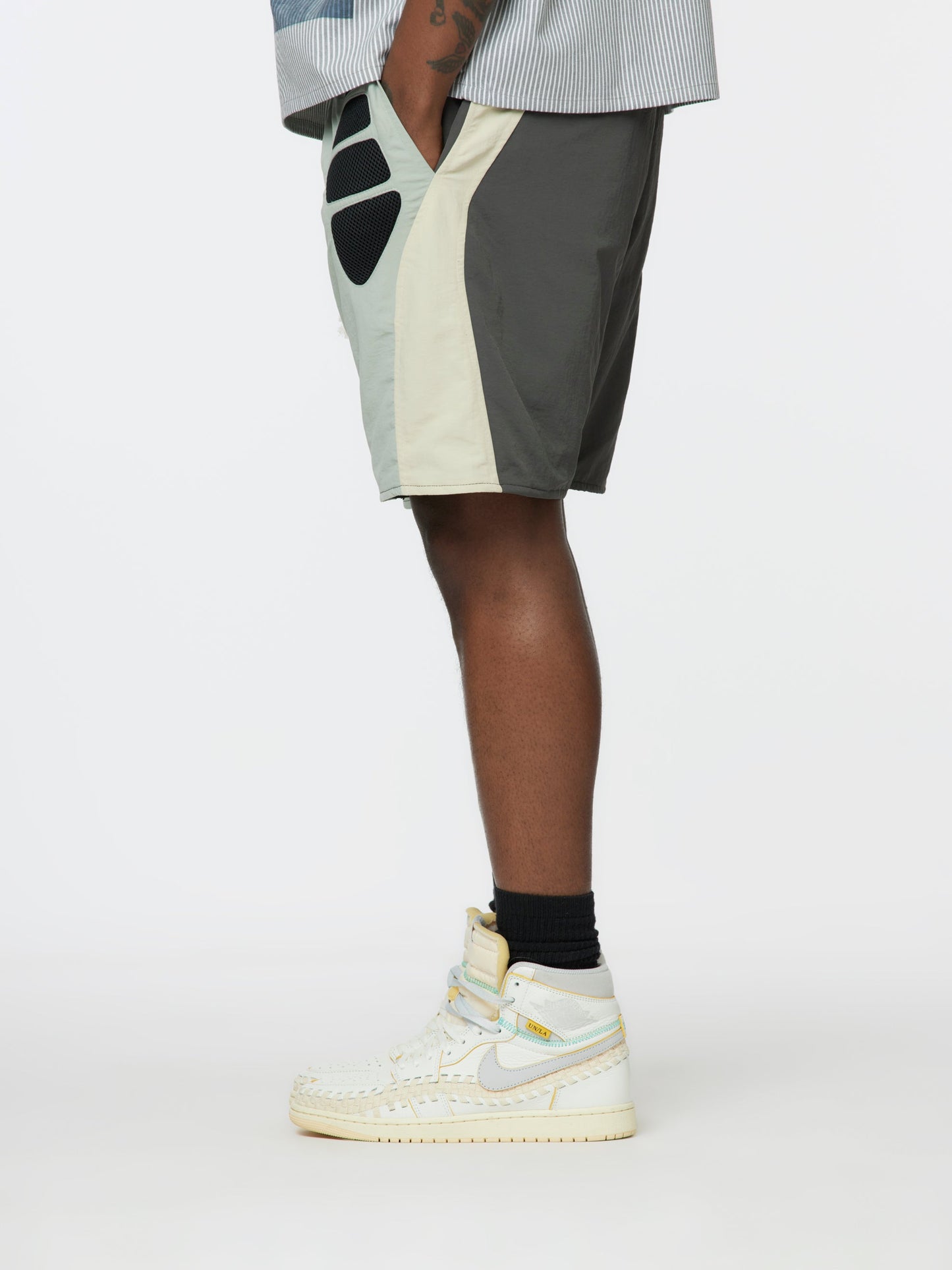 Tech Shorts (Grey/Cream/Charcoal)