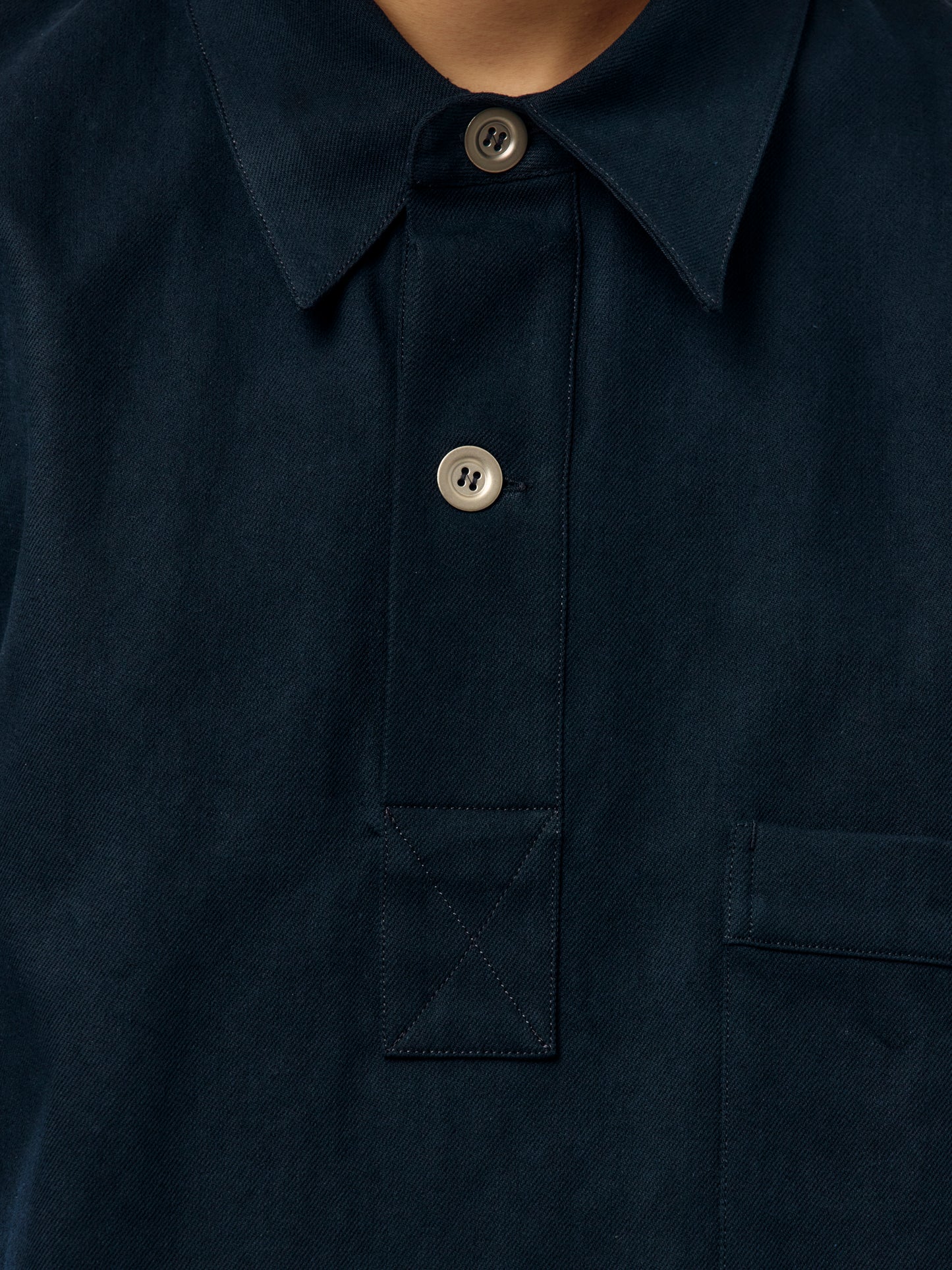 Stowe Drawcord Shirt (Indigo)