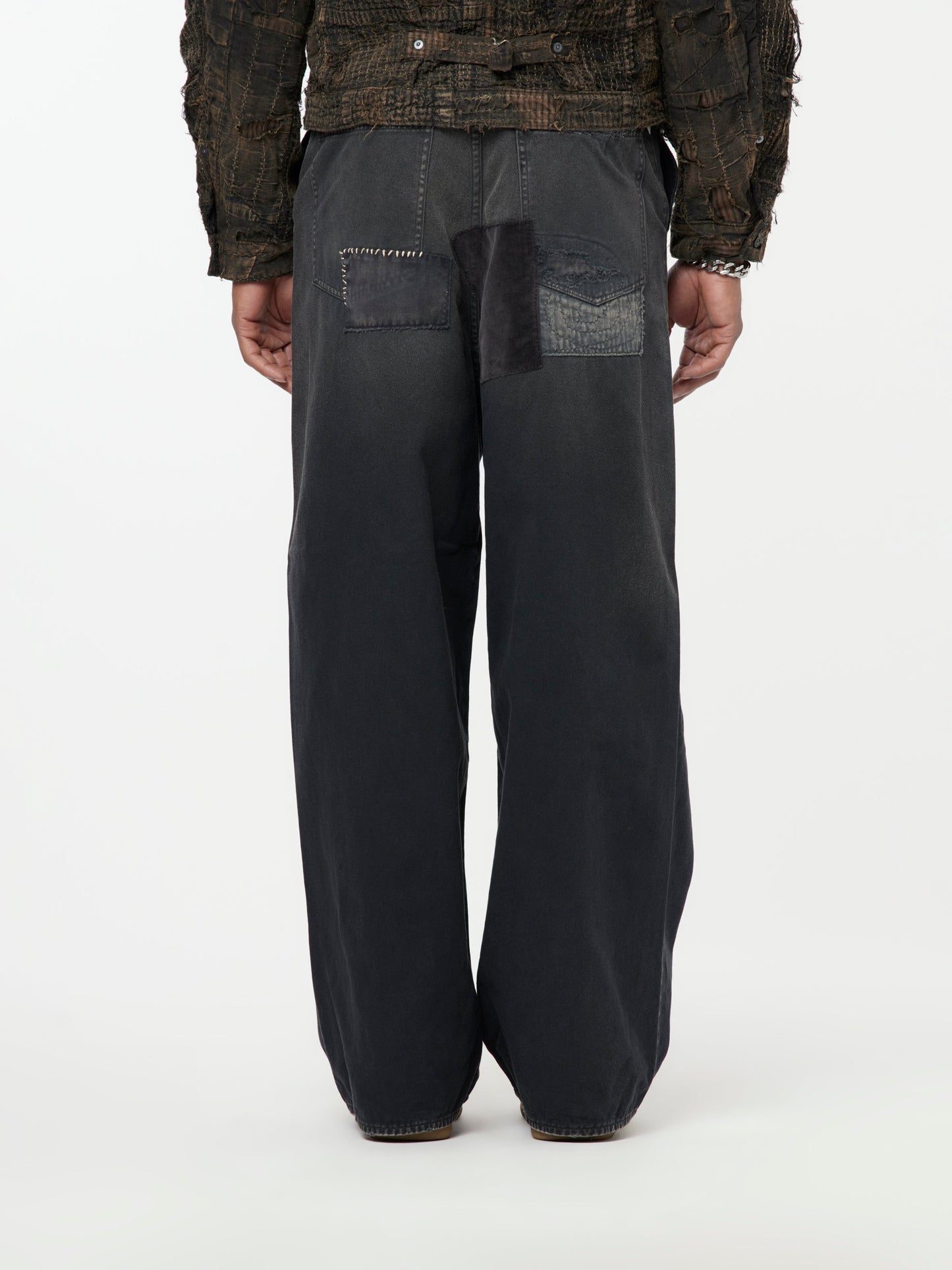 Katsuragi Port Baggy Champetre Pants (Black)