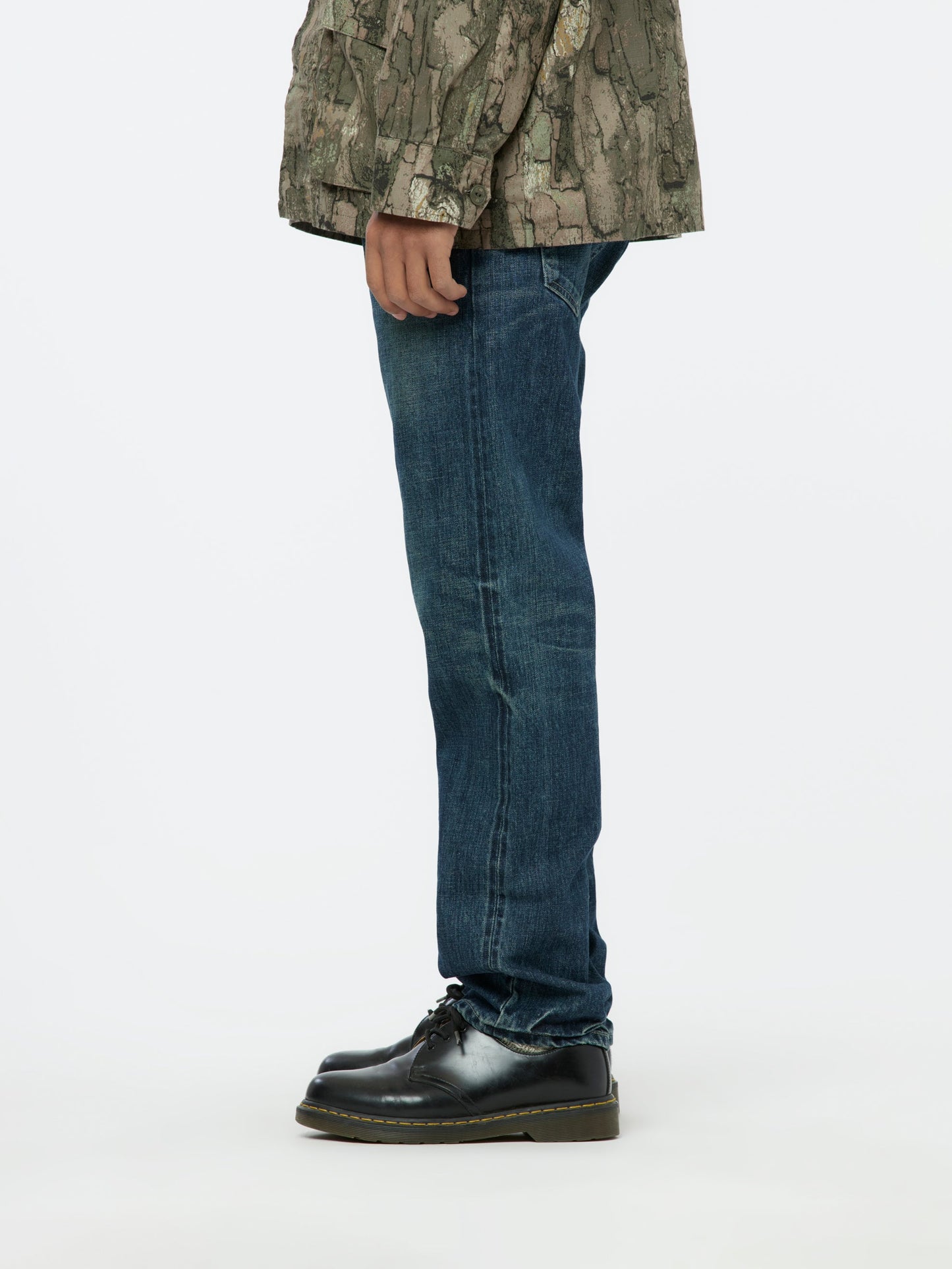 WASHED DENIM DP MID PANTS (Indigo)