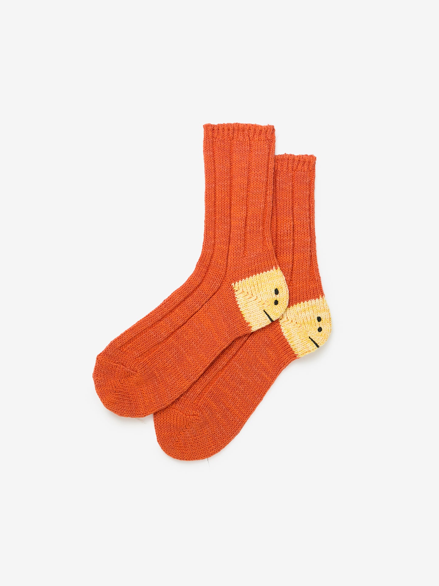 56 Yarns MA-1 RAINBOWY HAPPY HEEL Socks (Orange)