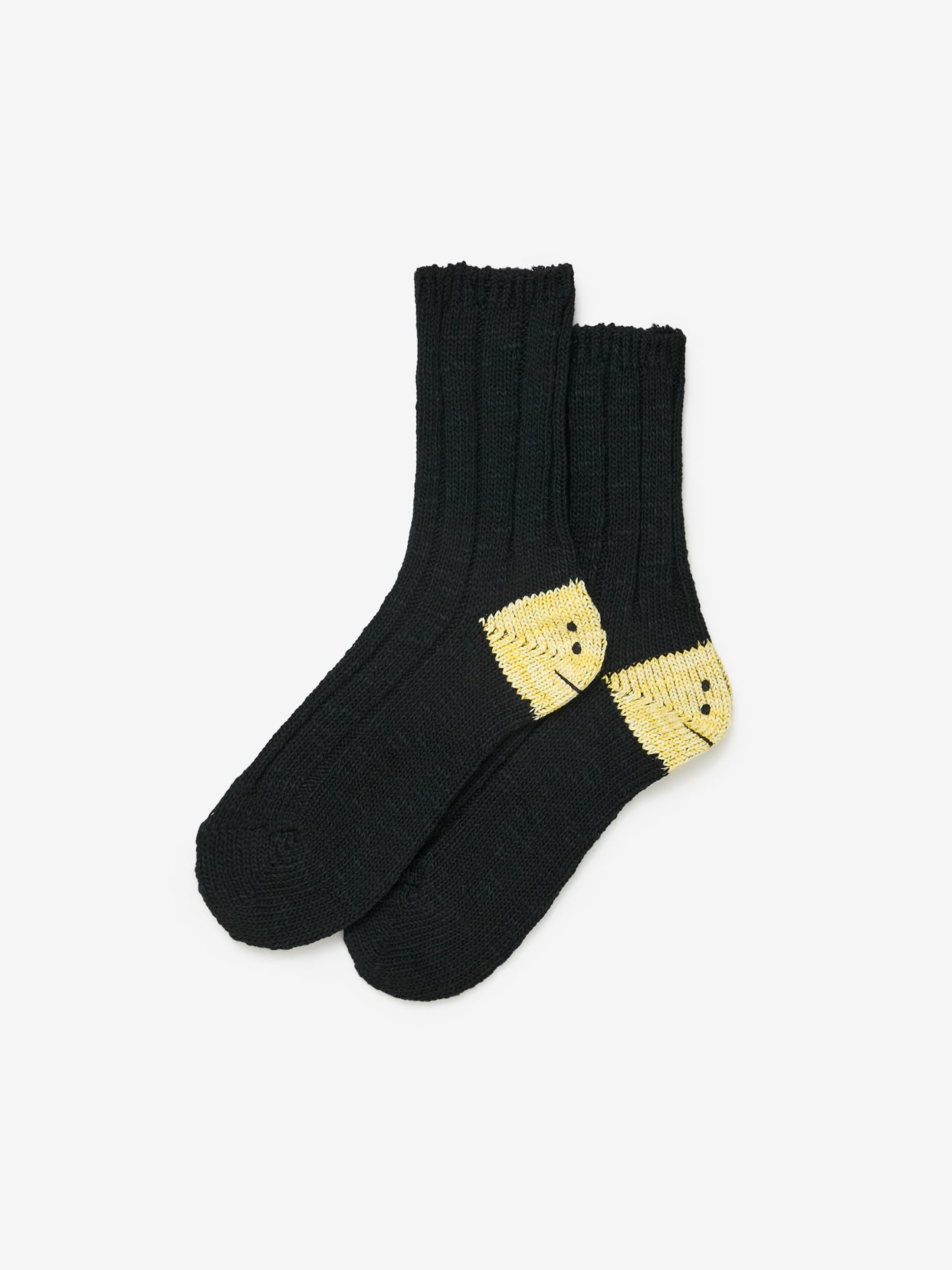 56 Yarns MA-1 RAINBOWY HAPPY HEEL Socks (Black)