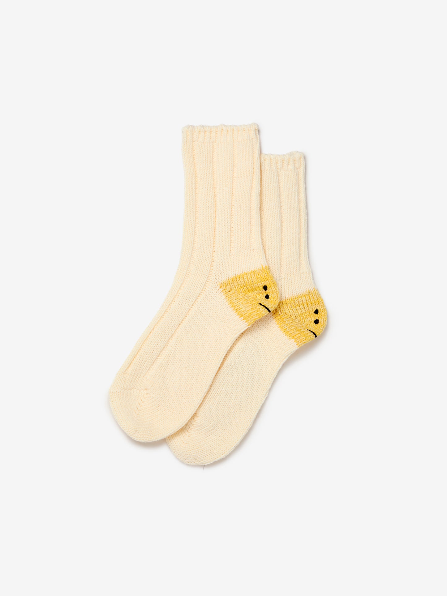 56 Yarns MA-1 RAINBOWY HAPPY HEEL Socks (White)