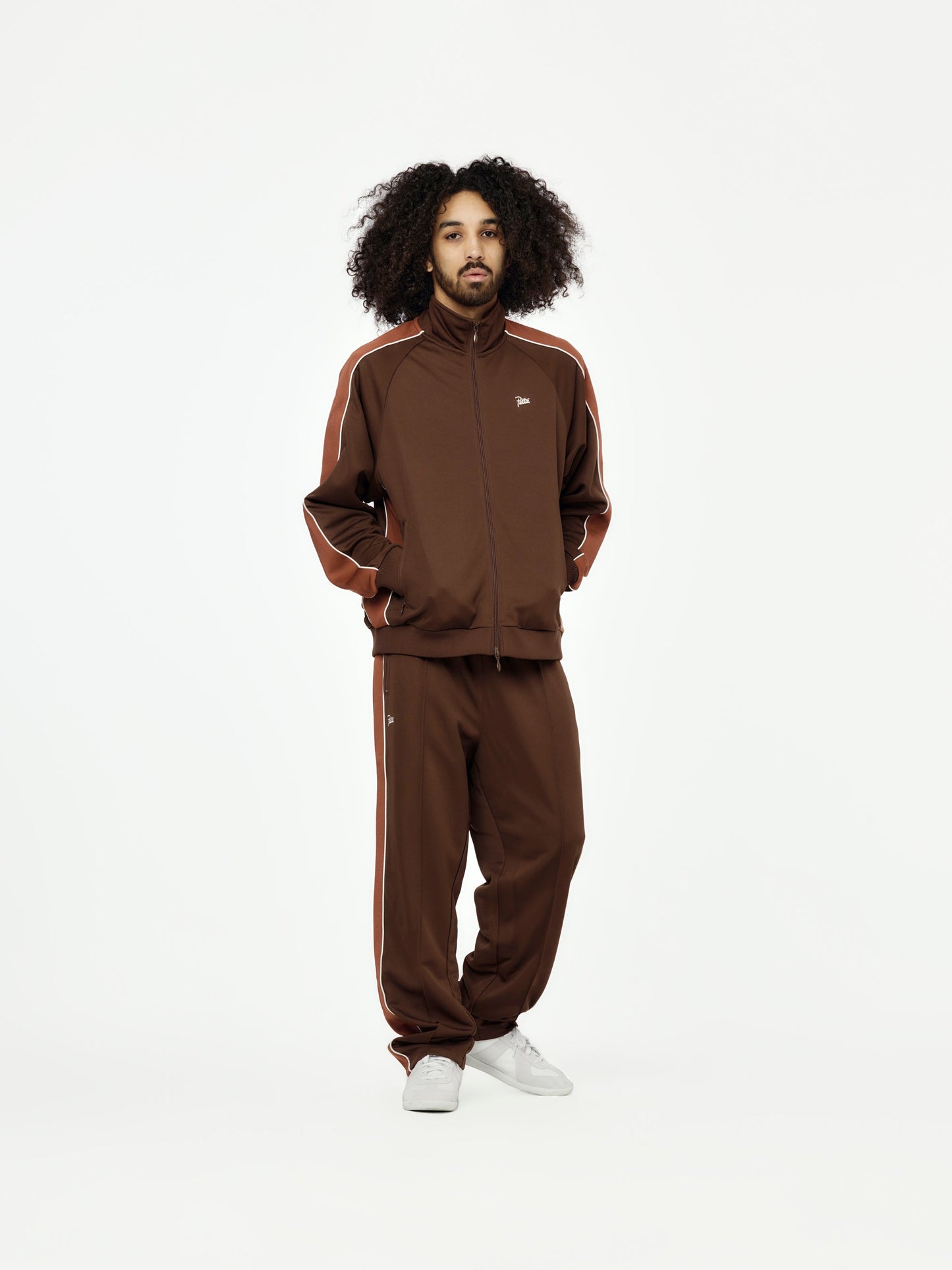 Tricot Straight Track Pants (Chestnut)