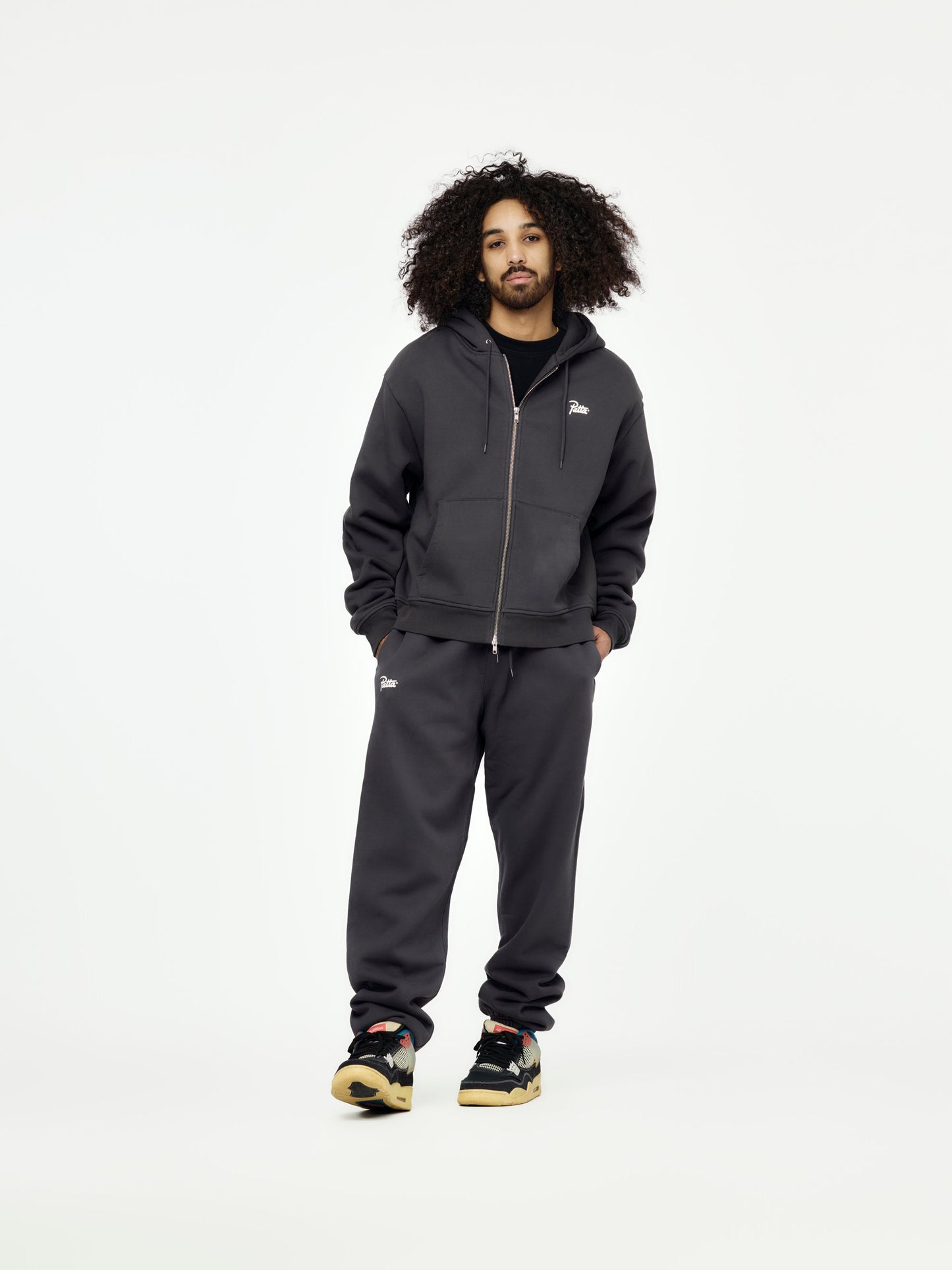 Classic Zip-Up Hooded Sweater (Forged Iron)