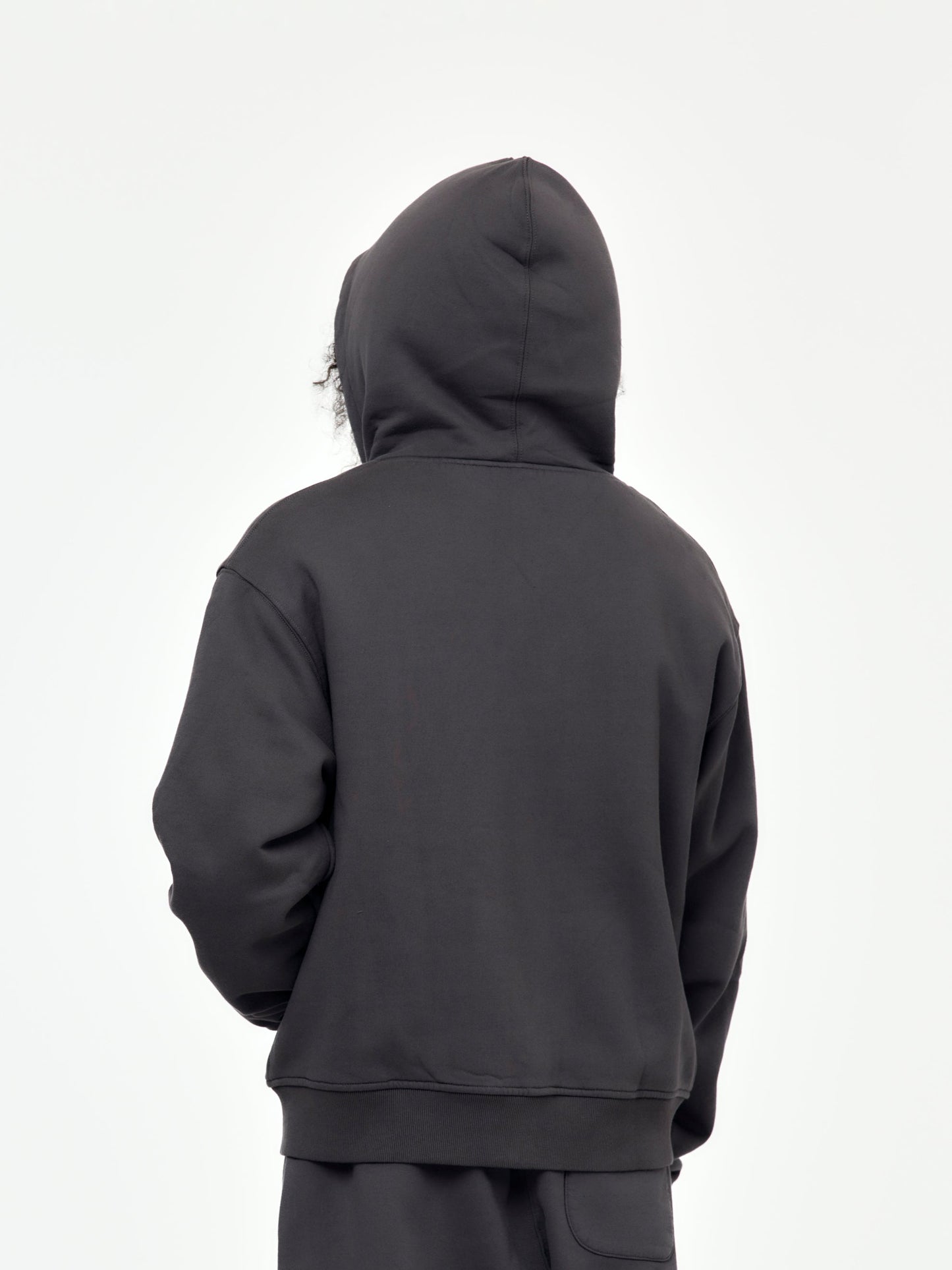 Classic Zip-Up Hooded Sweater (Forged Iron)