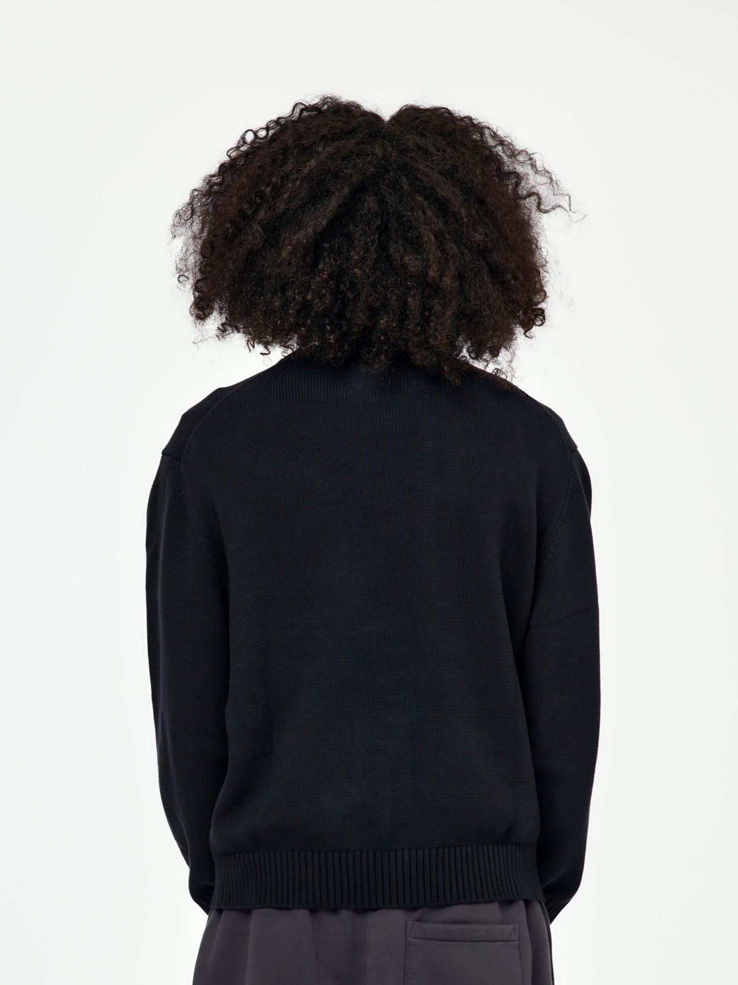 Old School Knitted Sweater (Moonless Night)