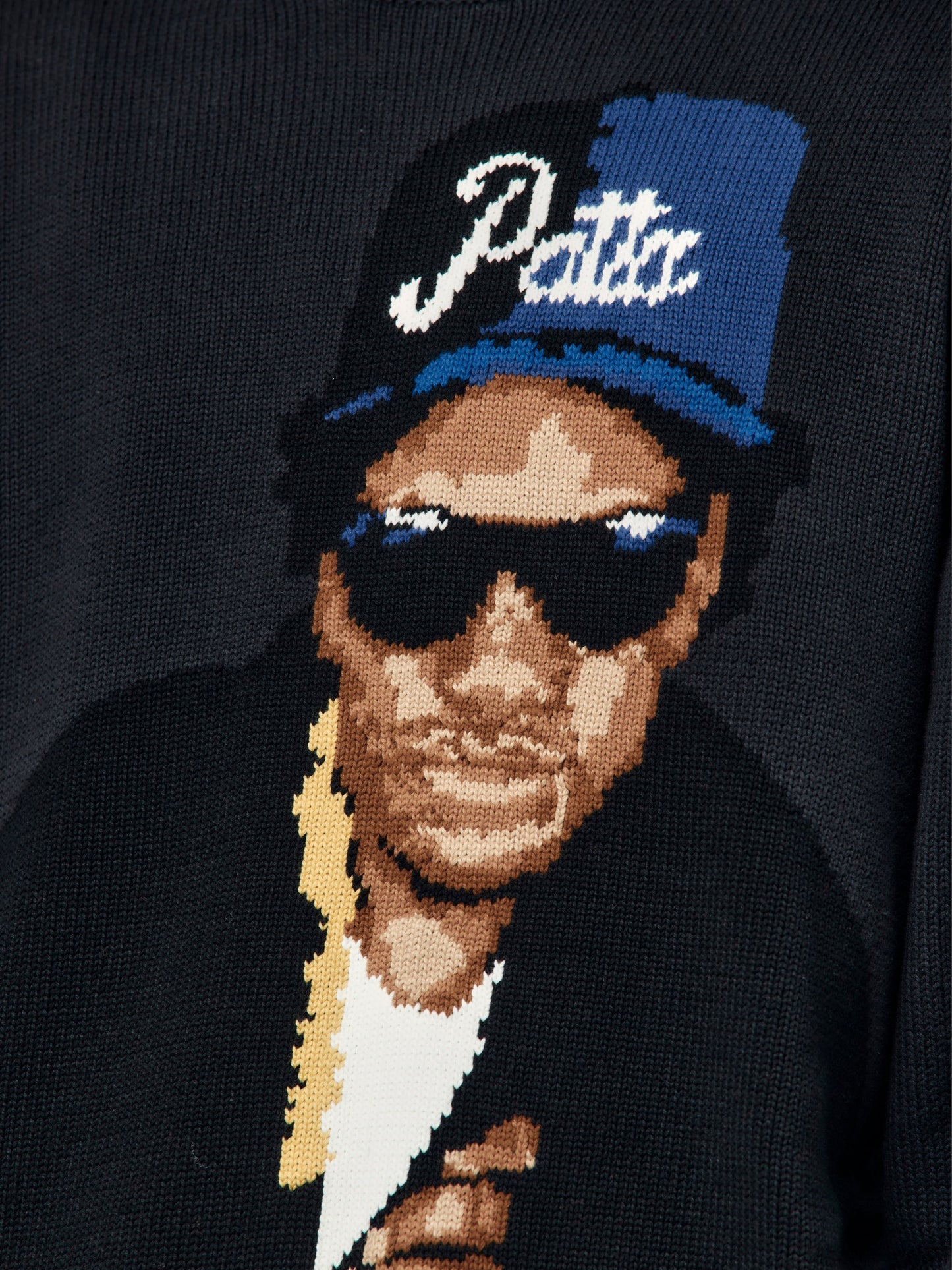 Old School Knitted Sweater (Moonless Night)