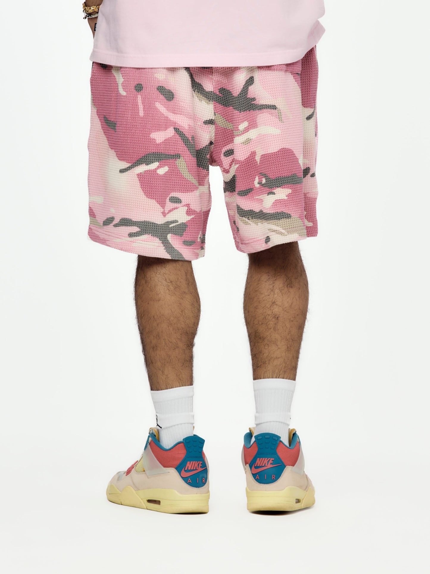 Cactus Flower Camo Waffle Shorts (Cactus Flower)