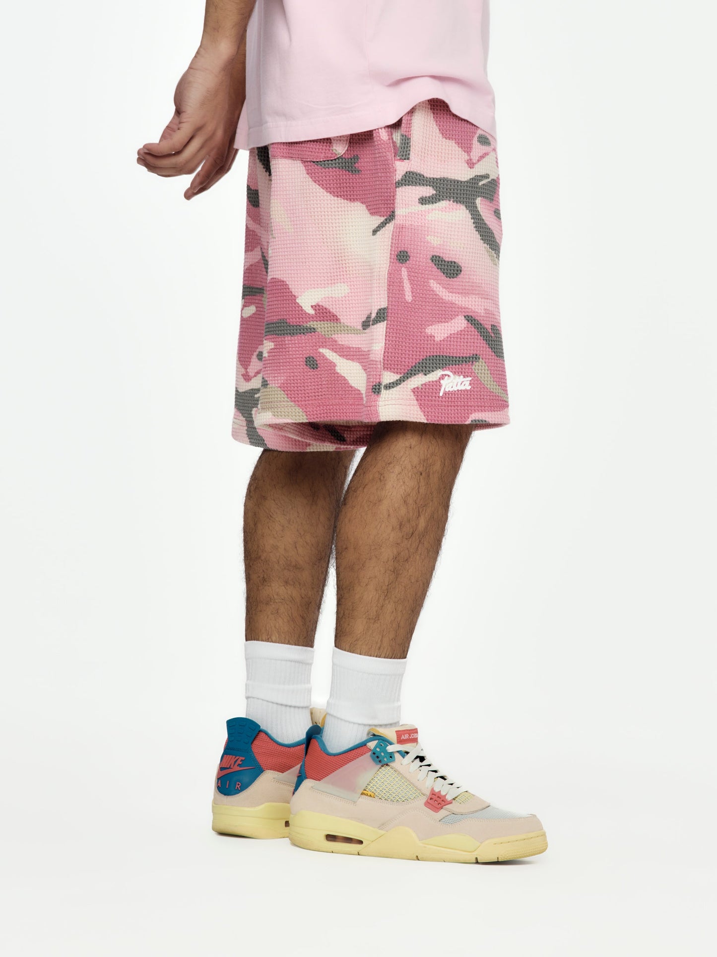 Cactus Flower Camo Waffle Shorts (Cactus Flower)