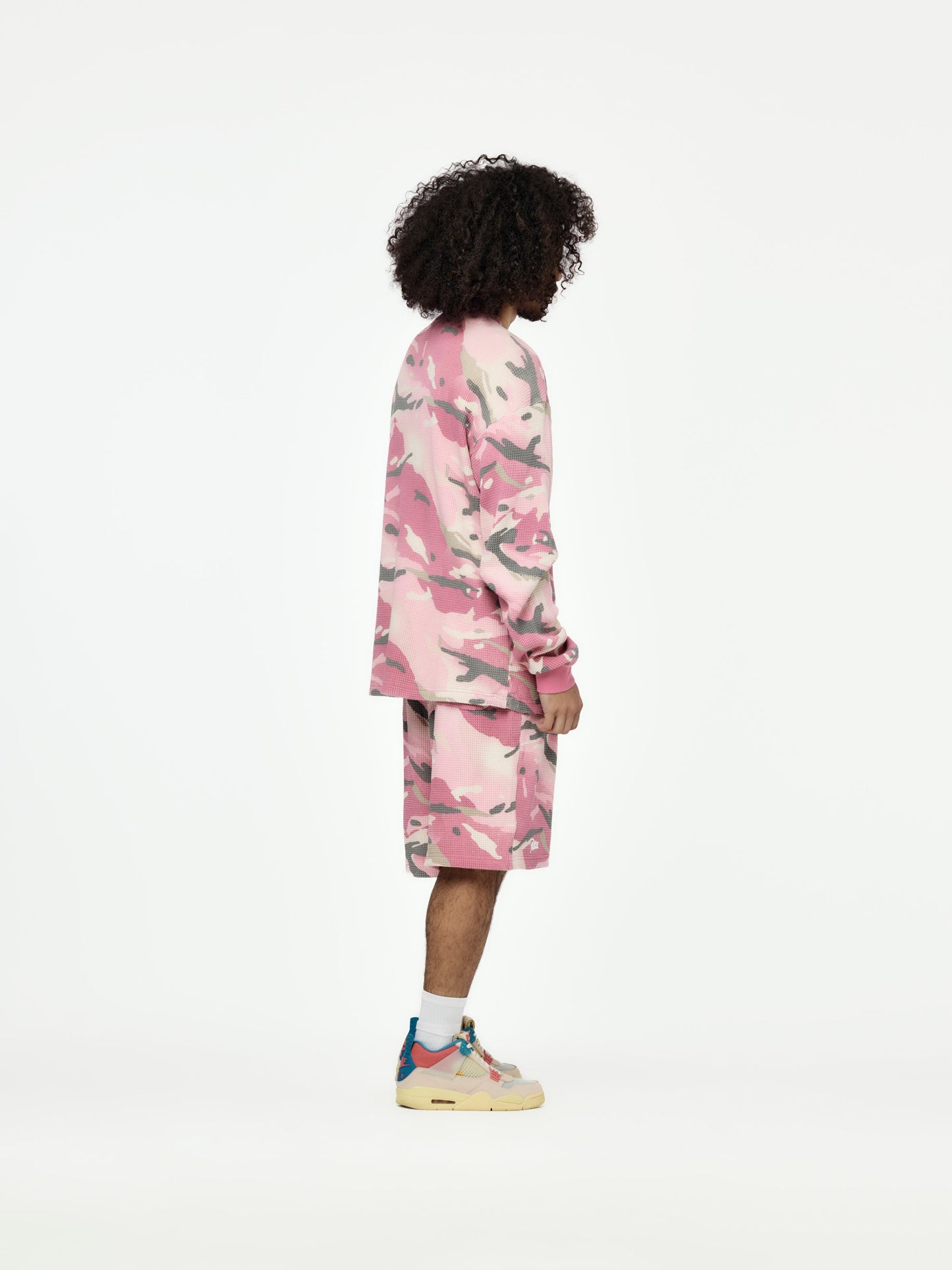 Cactus Flower Camo Waffle Shorts (Cactus Flower)