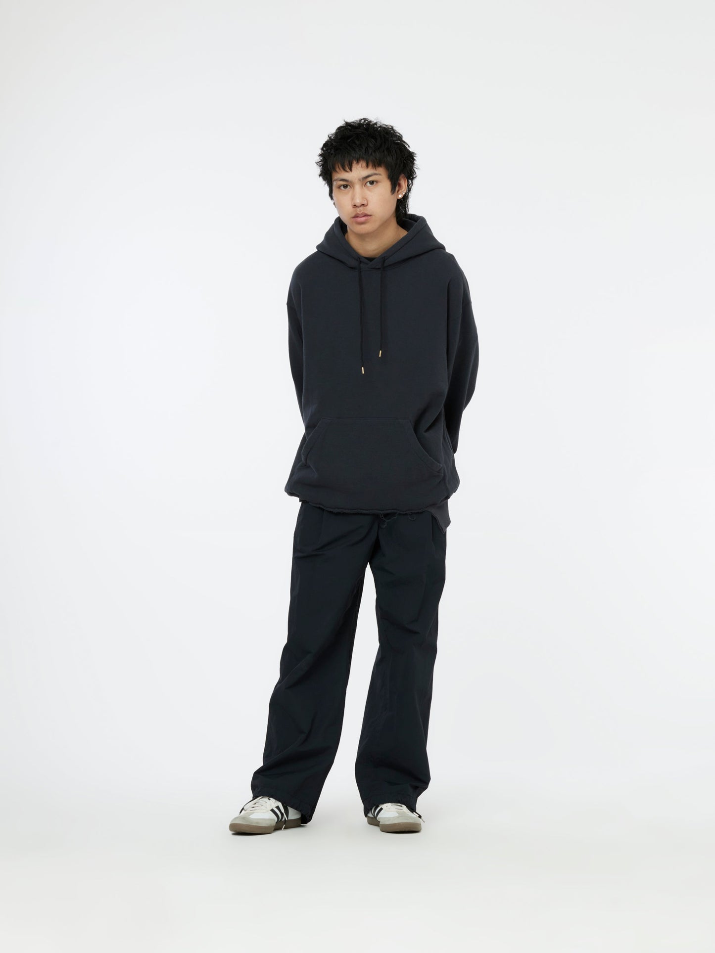 Kangaroo Pocket Hoodie (Black)