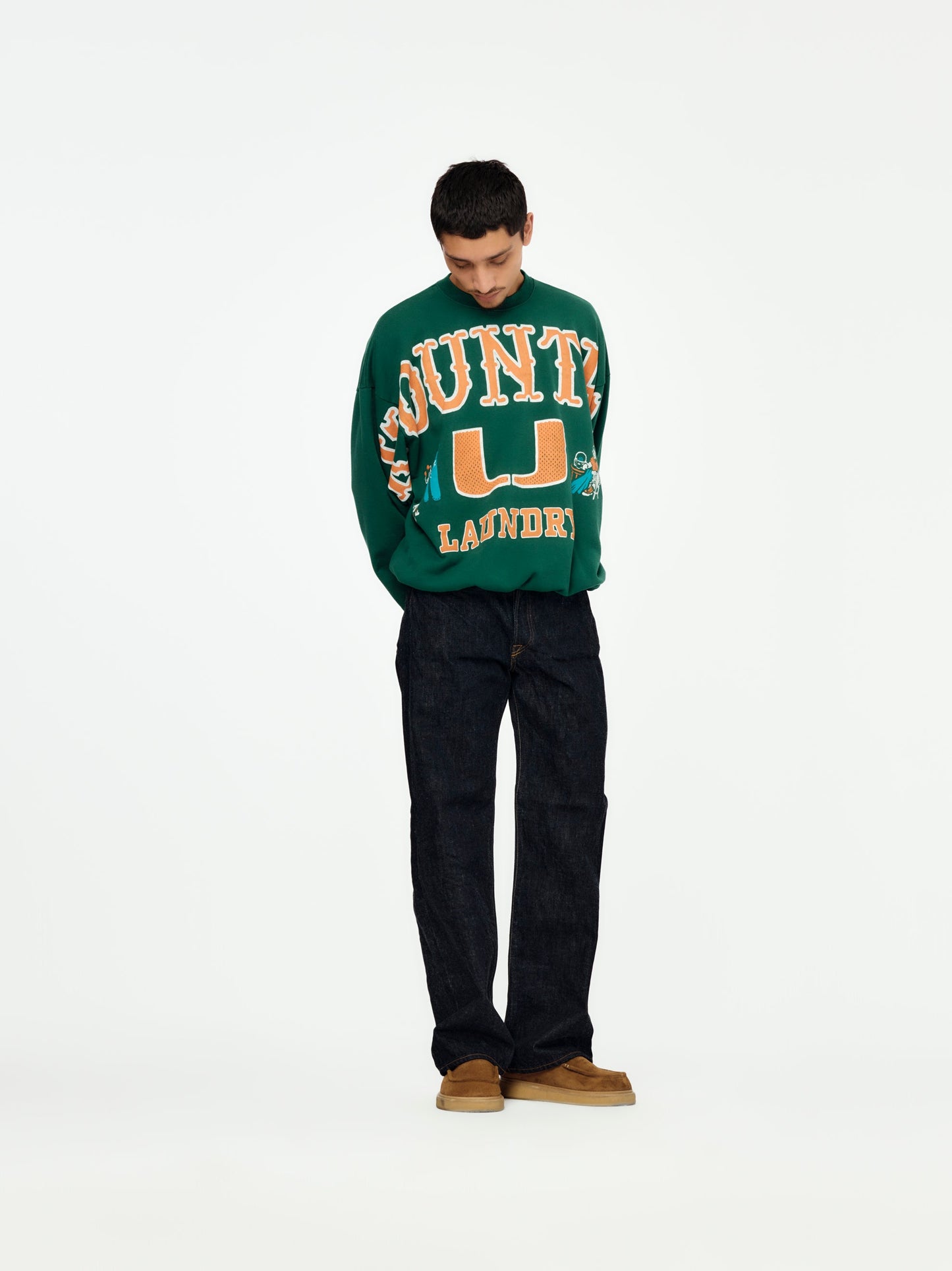 Kapital 30/-SWT Knit BIG SWT (BIG KOUNTRY) - Green