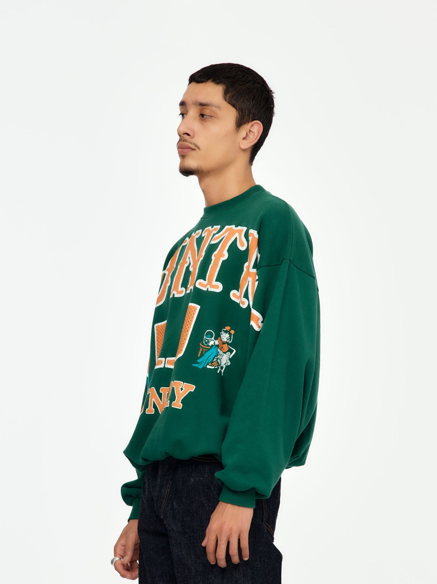 Kapital 30/-SWT Knit BIG SWT (BIG KOUNTRY) - Green