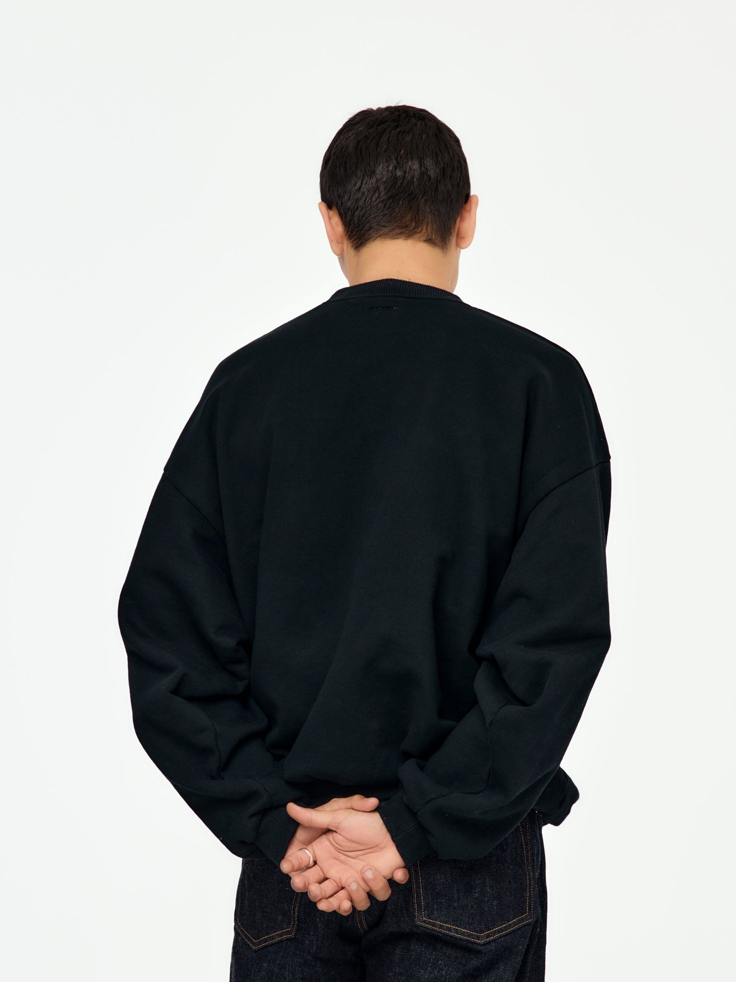 Kapital 30/-SWT Knit BIG SWT (BIG KOUNTRY) - Black