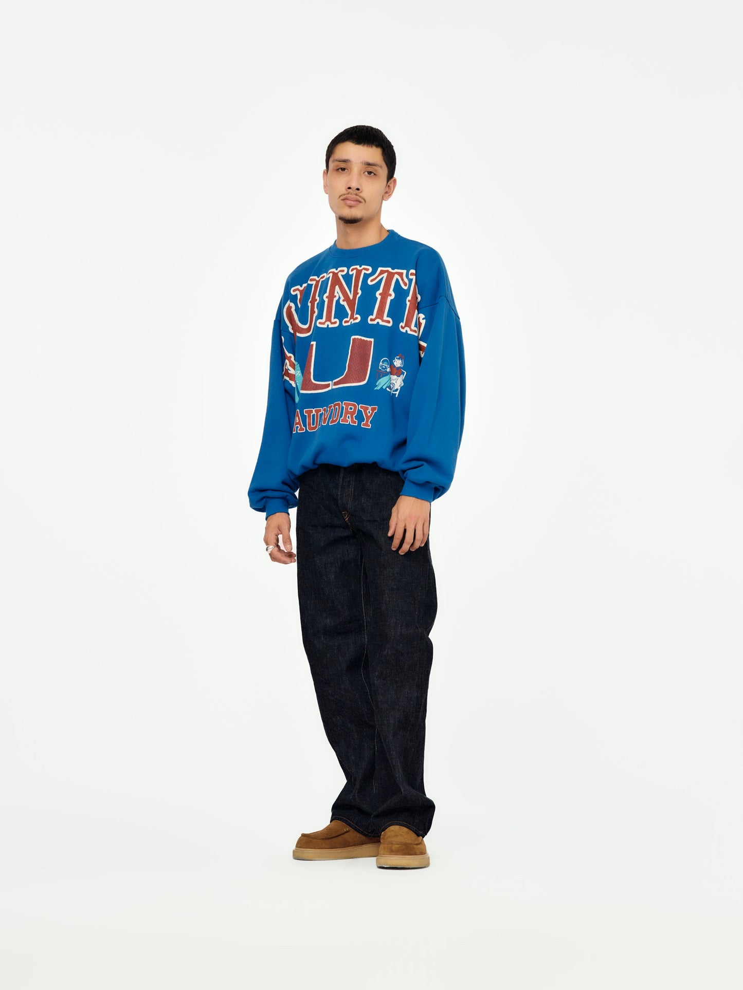 Kapital 30/-SWT Knit BIG SWT (BIG KOUNTRY) - Blue