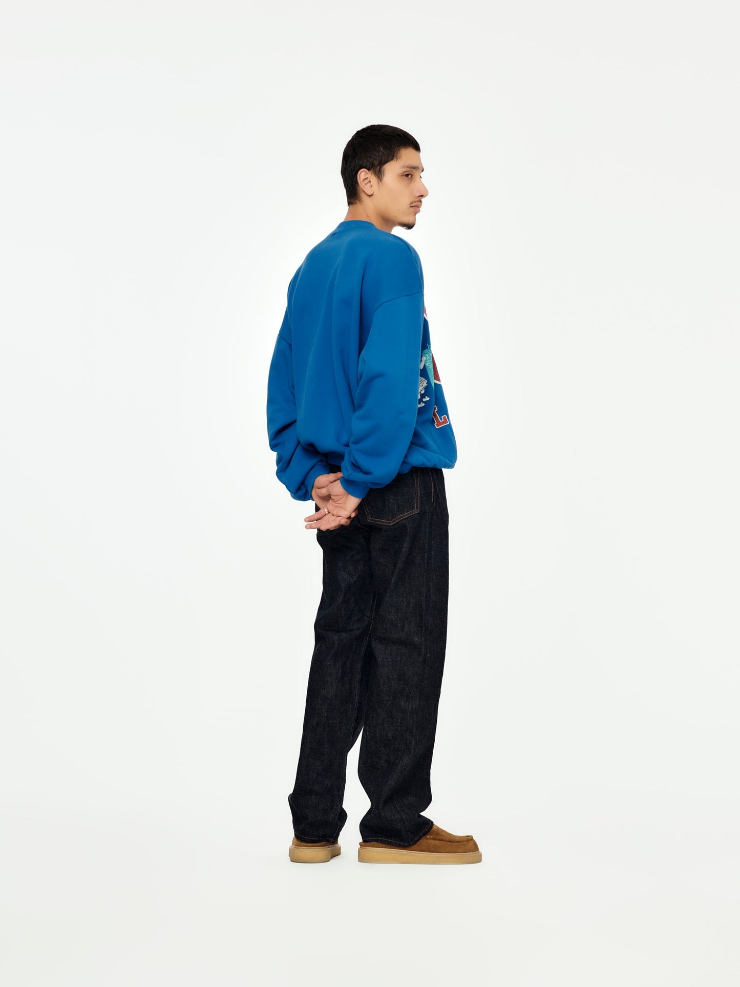 Kapital 30/-SWT Knit BIG SWT (BIG KOUNTRY) - Blue