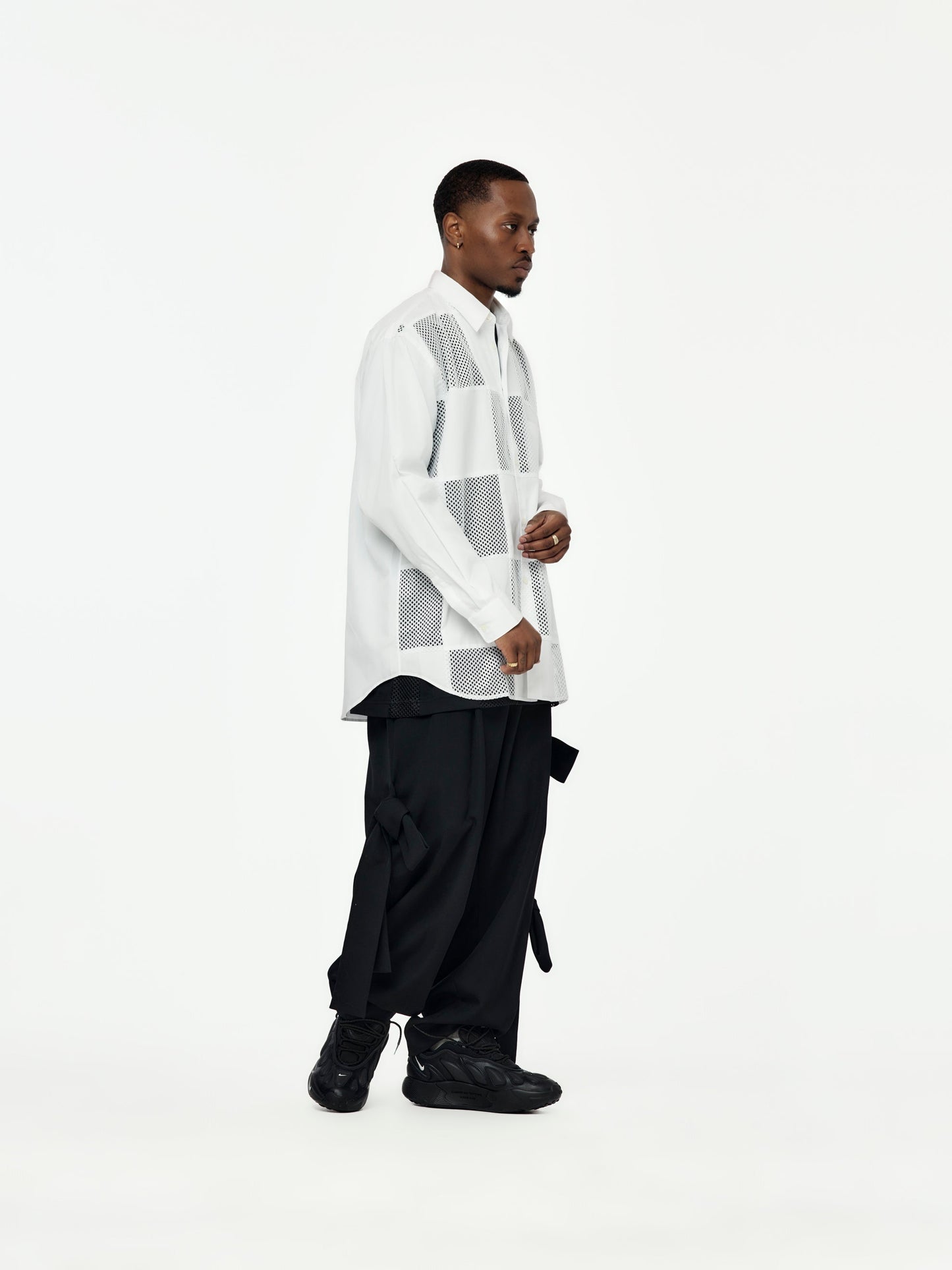 Comme des Garçons Homme Plus Patchwork Shirt (White / White)