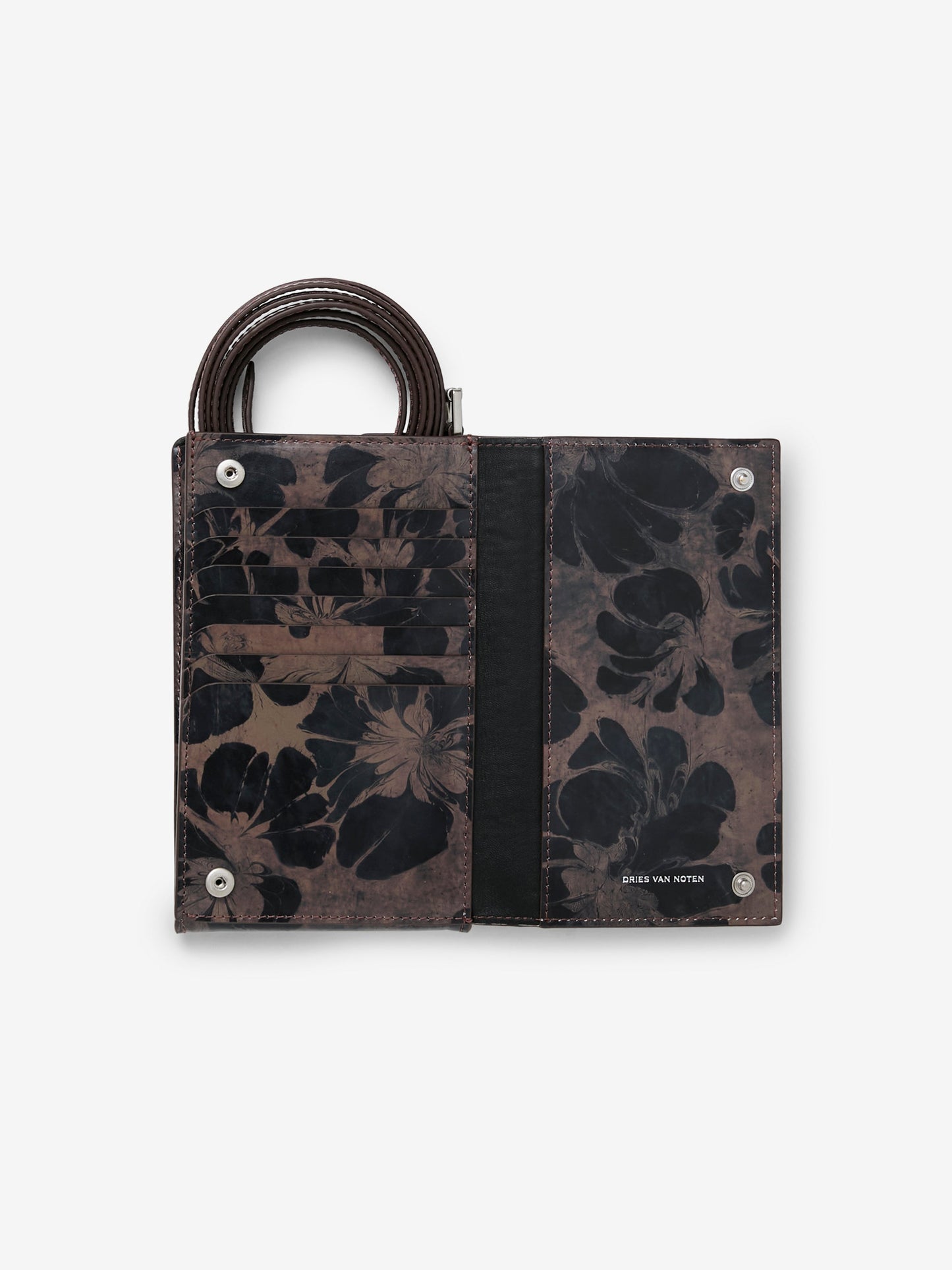 Flower Printed Pouch (Rust)