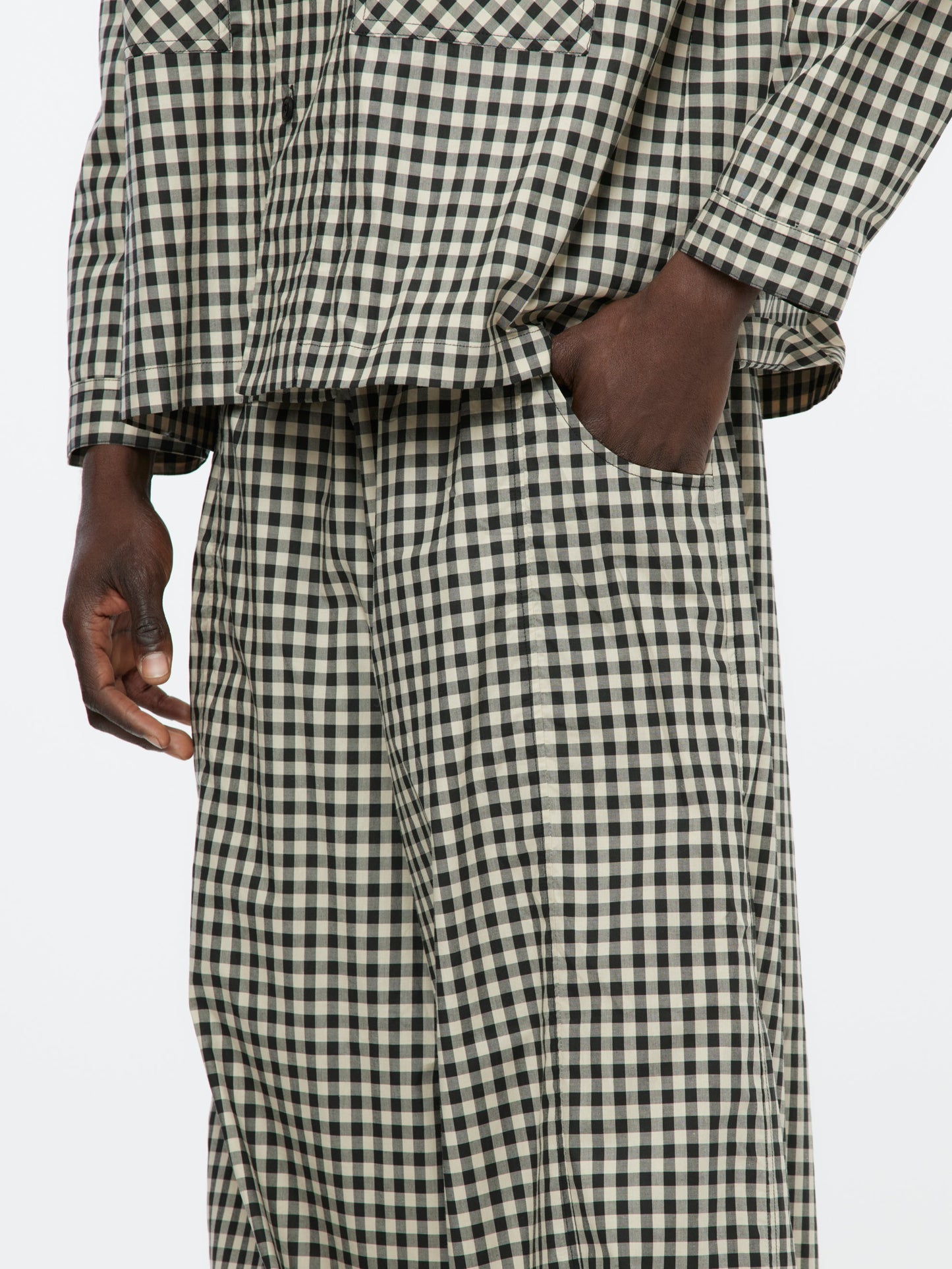 WIDE LEG ECRU TROUSER