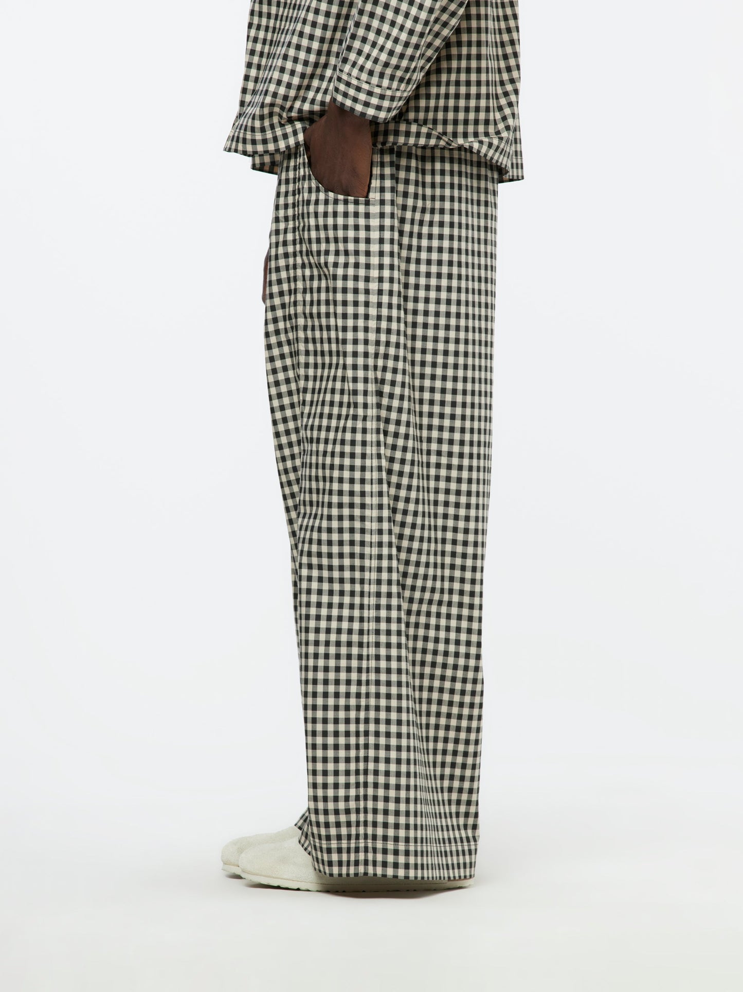 WIDE LEG ECRU TROUSER