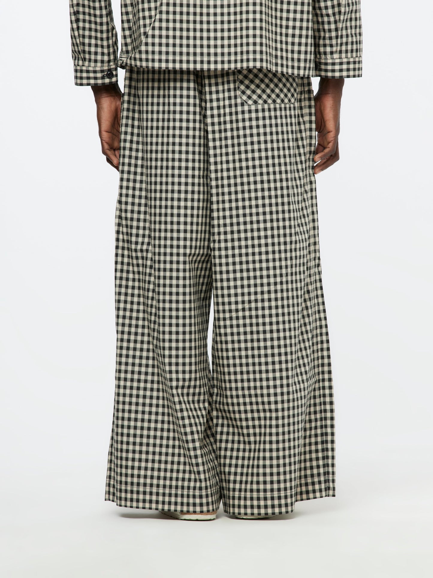 WIDE LEG ECRU TROUSER